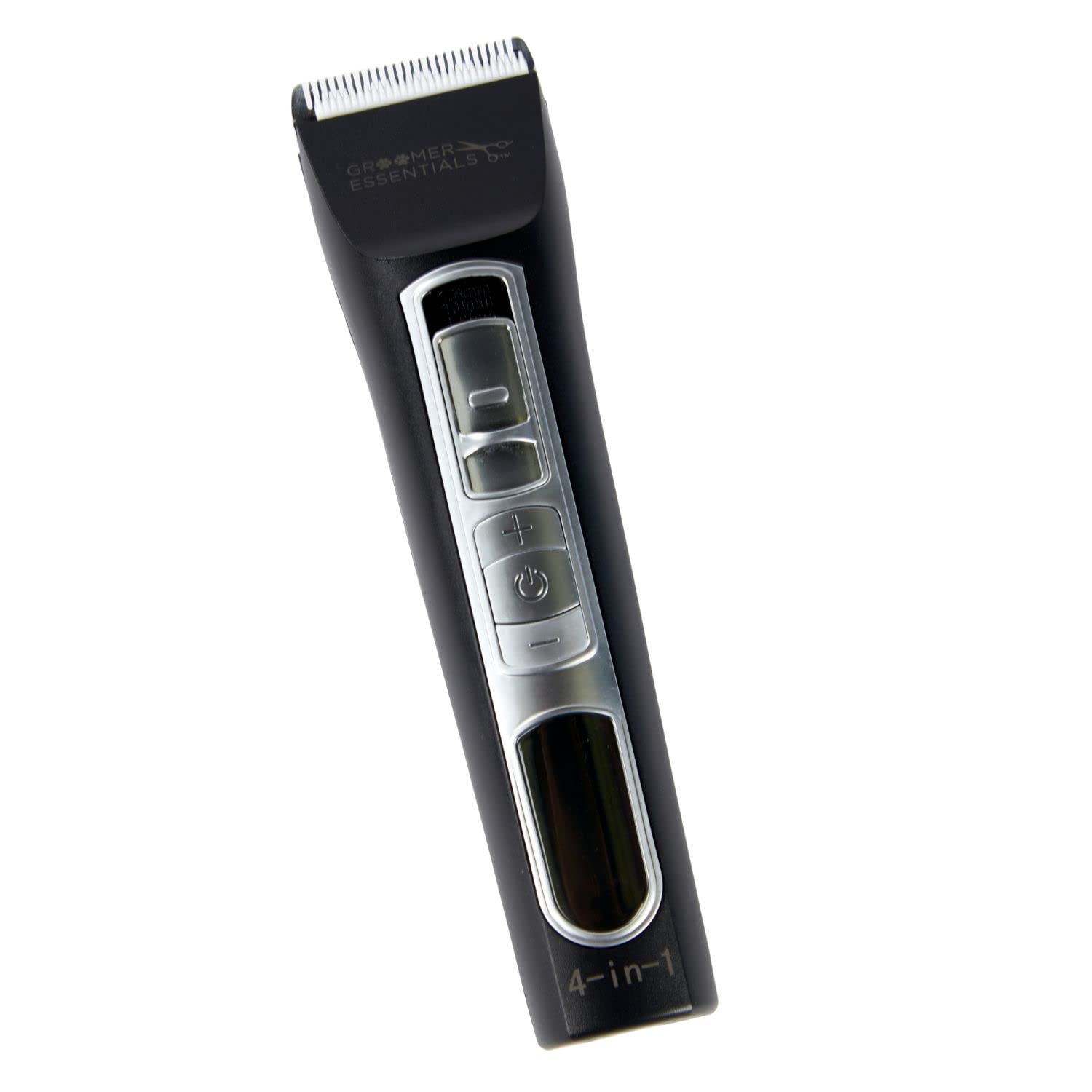 4-in-1 Hair Clipper Kit with 5 Speed Settings & 4 Adjustable Lengths - Includes 2 Guide Combs, Cleaning Brush, Blade Oil & USB Charging Cord - Perfect for Home Haircuts, Beard Trimming & Pet Grooming