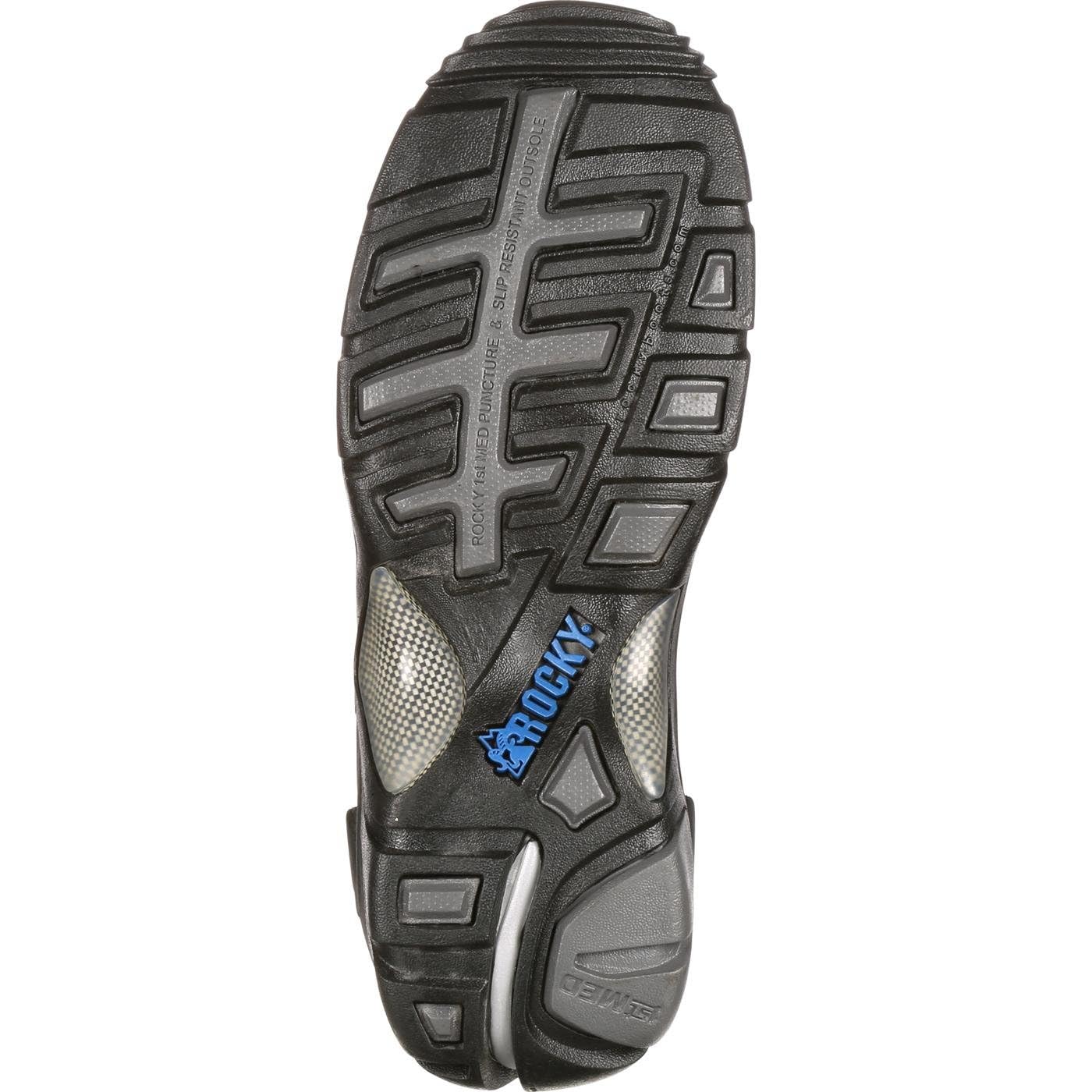 ROCKY 1st Med Carbon Fiber Toe Puncture-Resistant Side-Zip Waterproof Tactical Boots for Law Enforcement & Public Service - Ideal for Police, Security & Construction Work