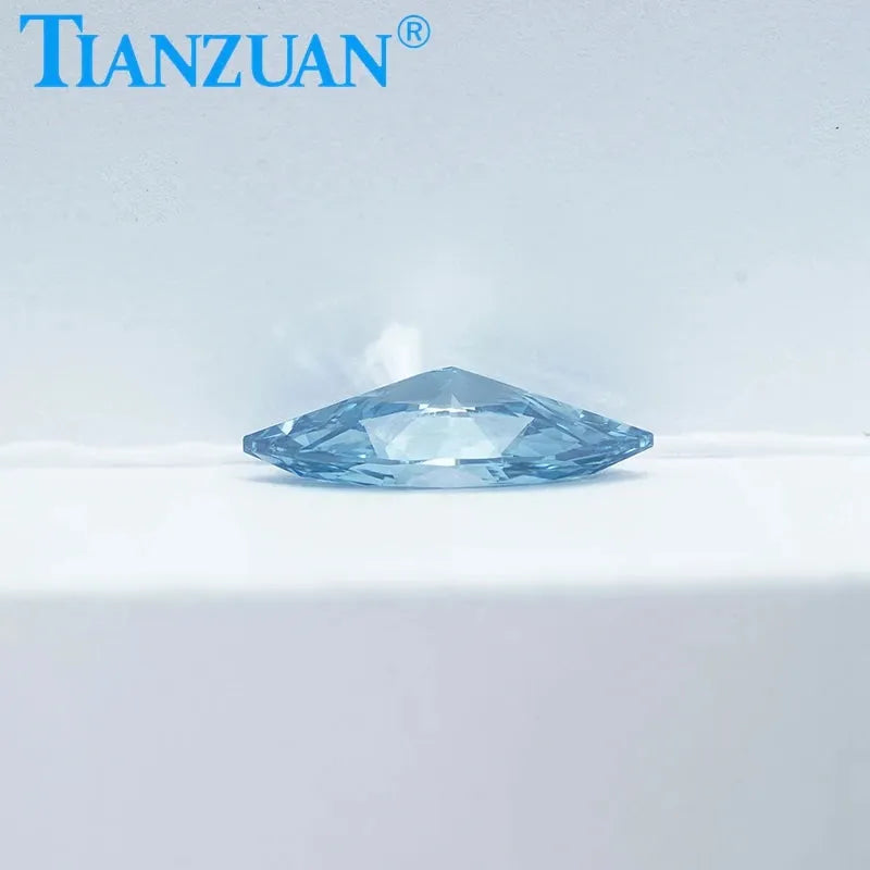 1ct VS1 Lab Grown Marquise Cut CVD Diamond - Fancy Intense Blue Color, 2EX Cut, Loose Gemstone with GEMID Certification | Perfect for Engagement Rings, Wedding Bands & Fine Jewelry Making