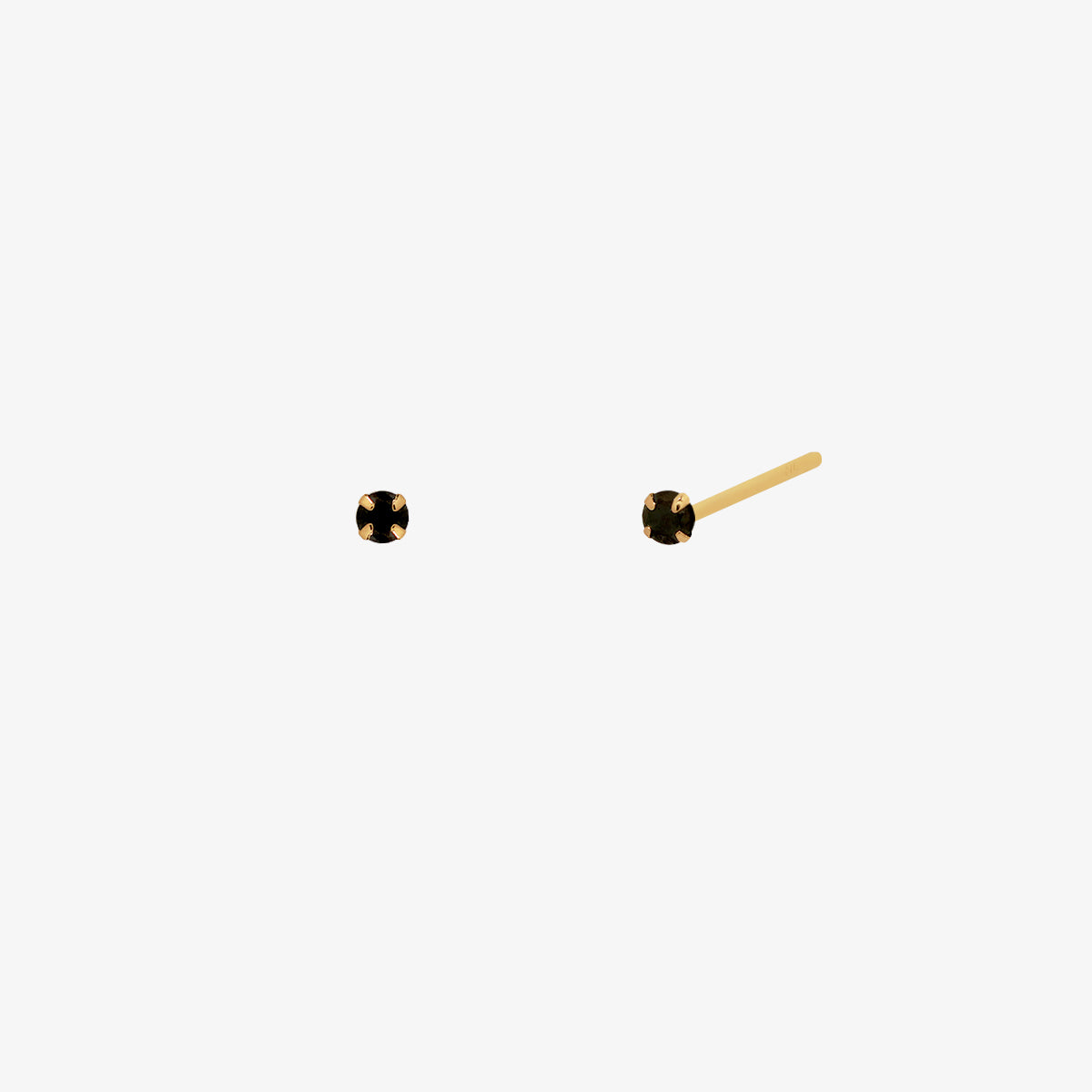3mm Black Onyx Stud Earrings for Women - Minimalist Gemstone Jewelry for Everyday Wear & Special Occasions