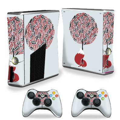 MightySkins Vinyl Decal Wrap Cover for Xbox 360 & Xbox 360 S Console - Cherry Tree Design | Protective, Durable, Custom Skin | Easy to Apply & Remove | Made in USA | Perfect for Gaming Setups & Personalization