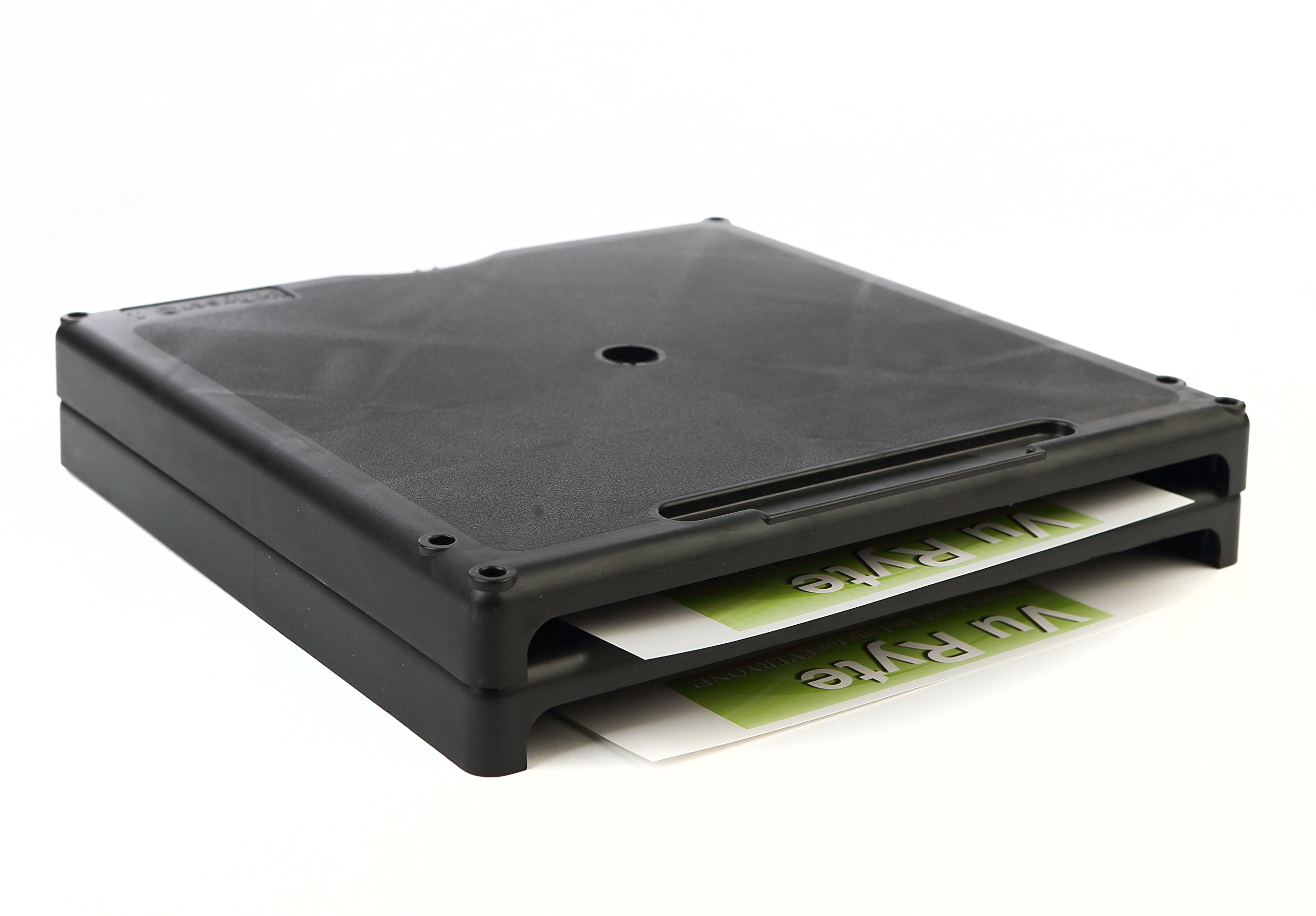 Stackable 1 Inch Black Computer Monitor Riser Stand - 48 Pack by VuRyser (VUR 2455) - Perfect for Office, Home & Workspace Organization
