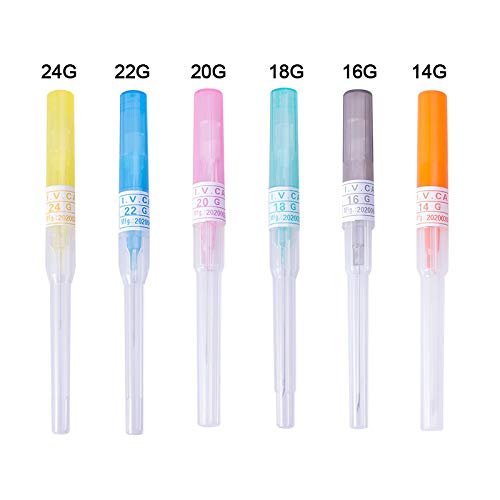 18 Gauge IV Catheter Piercing Needles 10Pcs - Sterilized Ear/Nose/Body Piercing Kit for Professional Tattoo & Body Art - Perfect for Salon, Tattoo Studio & Home Piercing Use
