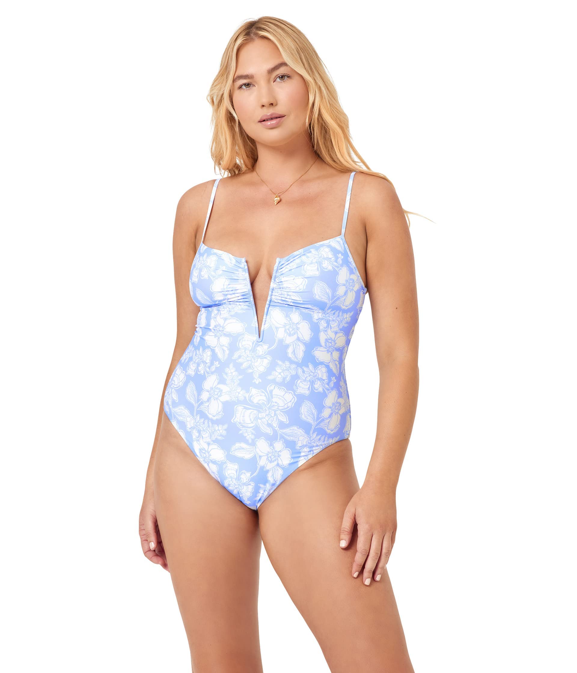 L*Space Women's Roxanne One Piece Swimsuit - Sexy High Cut Bathing Suit for Women, Tummy Control Swimwear with Adjustable Straps | Perfect for Beach Vacations, Pool Parties & Summer Getaways
