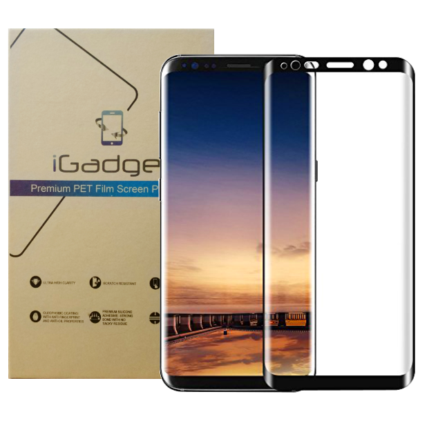 Samsung Galaxy S8 Plus Screen Protector - 3D Curved PET Film | HD Clear, Anti-Scratch, Bubble-Free | Perfect for Work, Travel & Everyday Protection