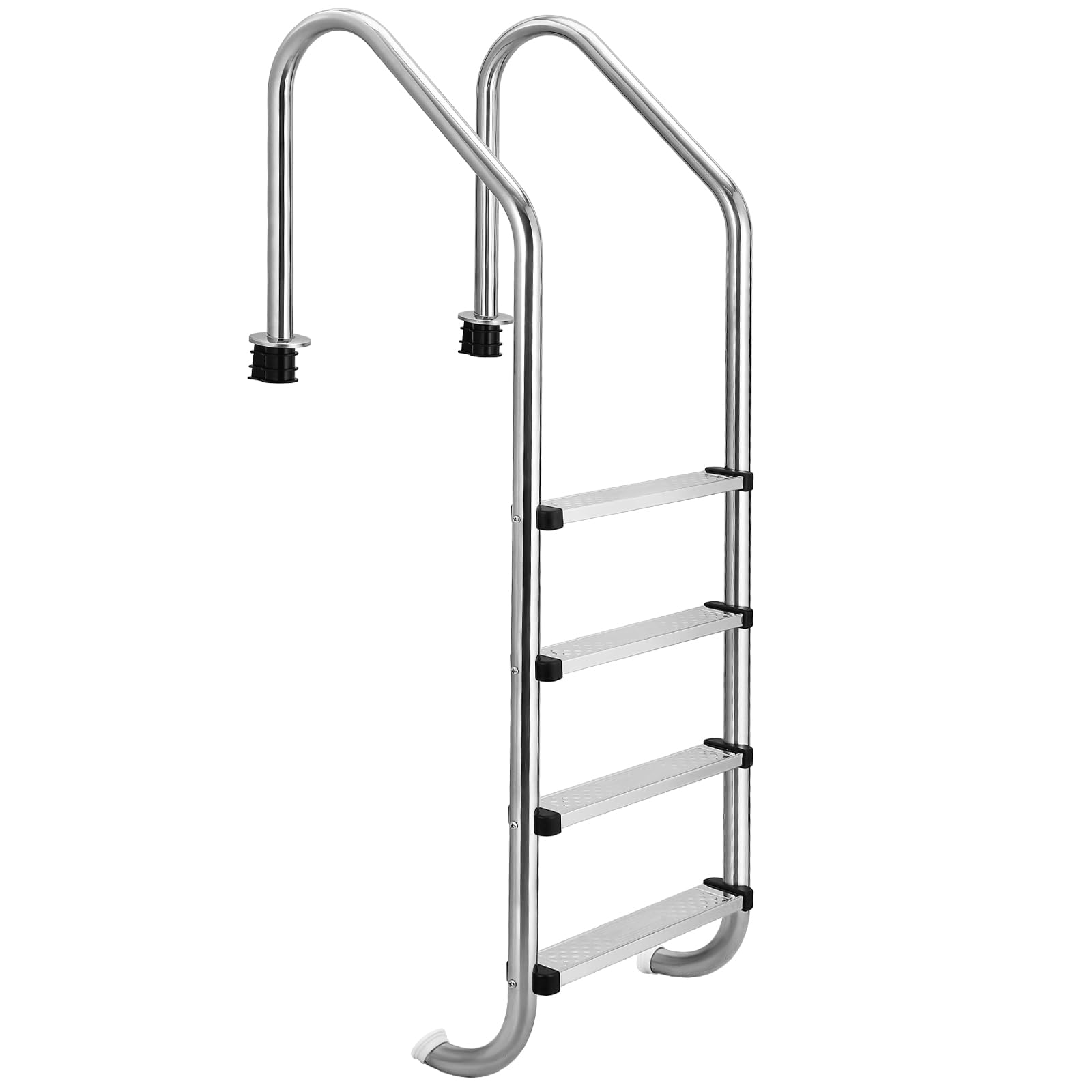 Stainless Steel Swimming Pool Ladder for Inground Pools - 3 Step Non-Slip Pool Stairs with Ergonomic Handrails, Easy Assembly (71