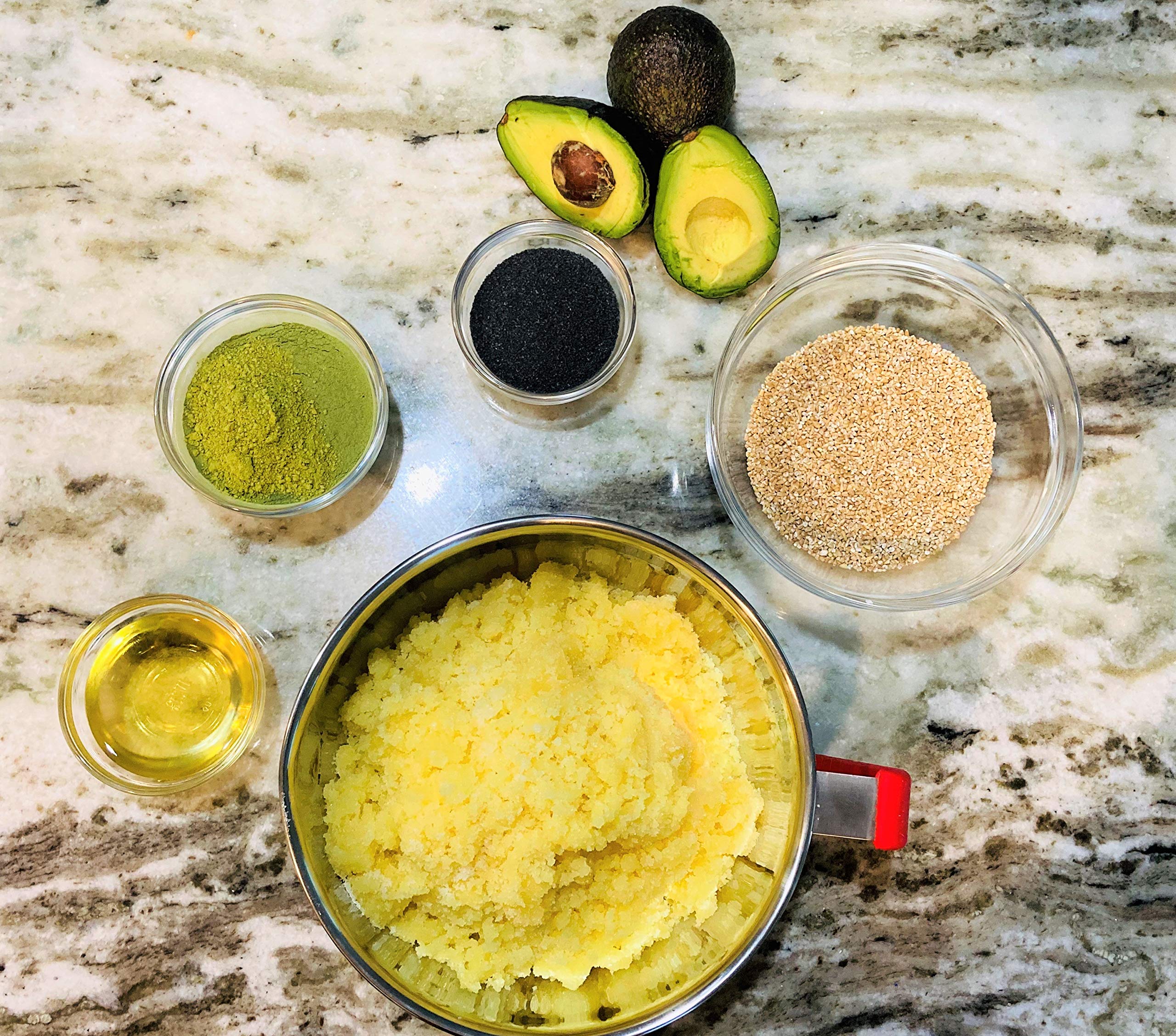 Organic Turmeric & Neem-Avocado Oil Body Scrub for Glowing Skin - Exfoliating & Moisturizing Treatment for Face & Body - Perfect for Spa Day & Self-Care Routine