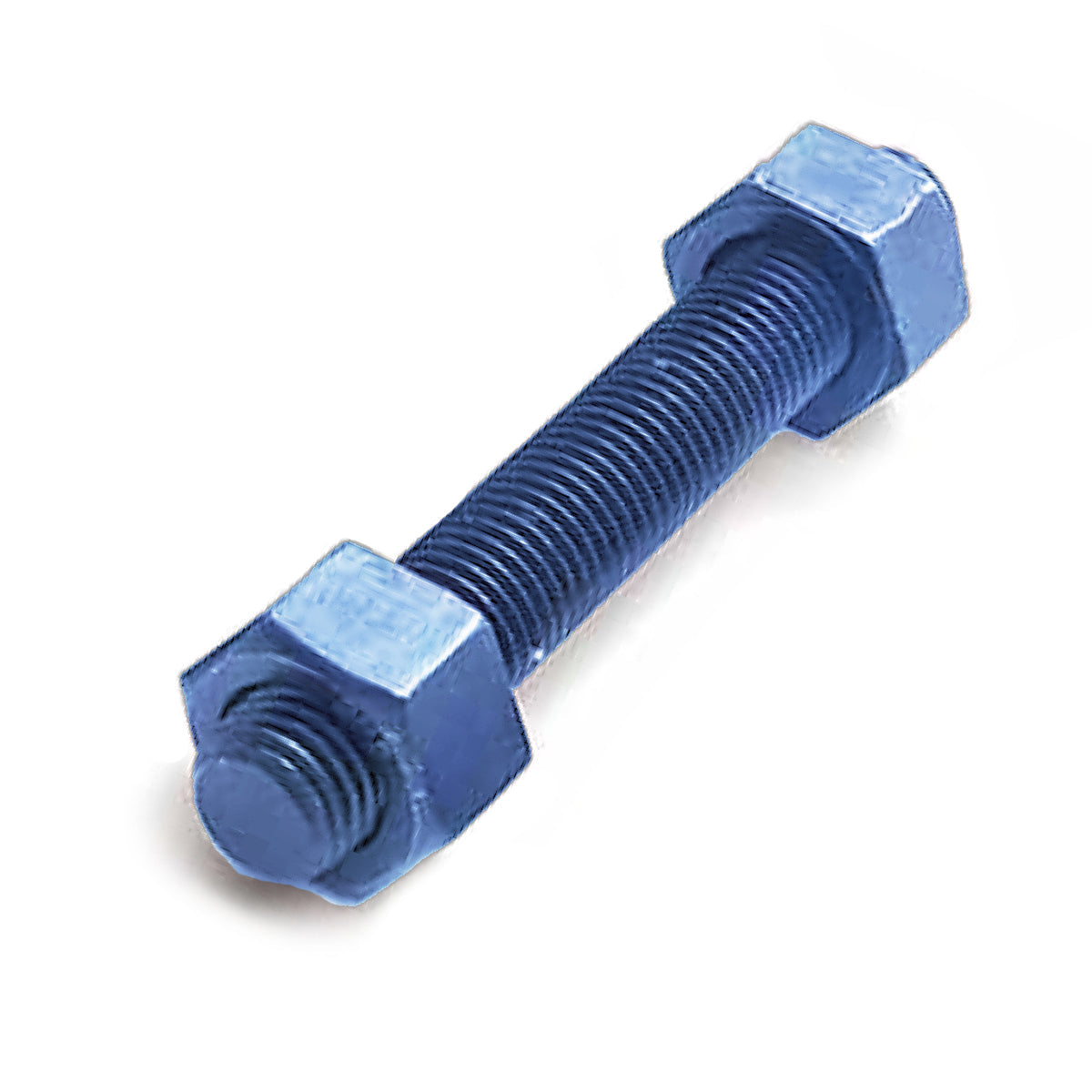 B7 Stud with 2H Nuts | Teflon Coated for High-Temperature Applications | Heavy Duty Fasteners for Construction & Industrial Use