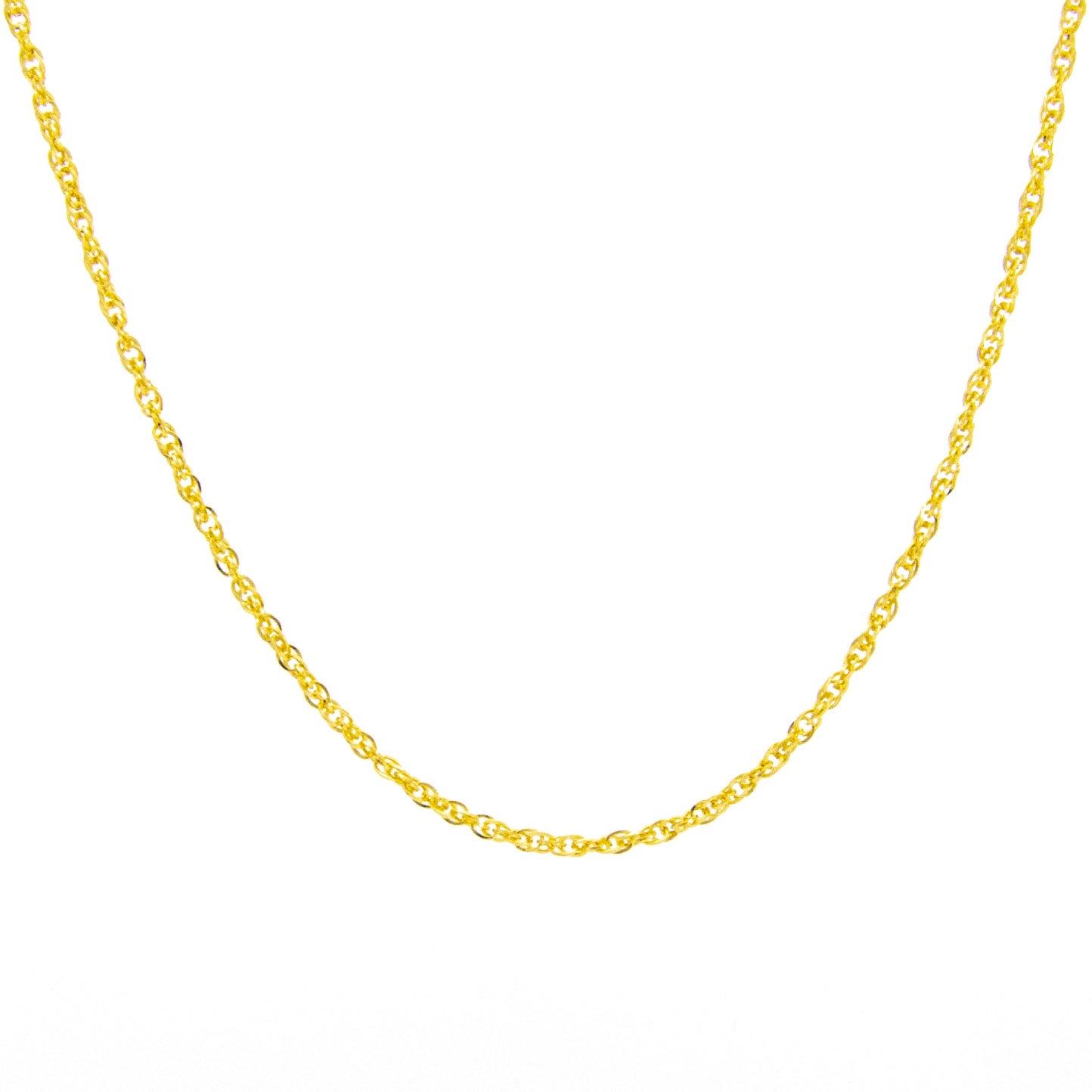 24K Gold Plated Rope Chain Necklace for Women - Elegant & Durable Jewelry Gift for Birthday, Anniversary, Valentine's Day - Perfect for Everyday Wear, Date Nights & Special Occasions