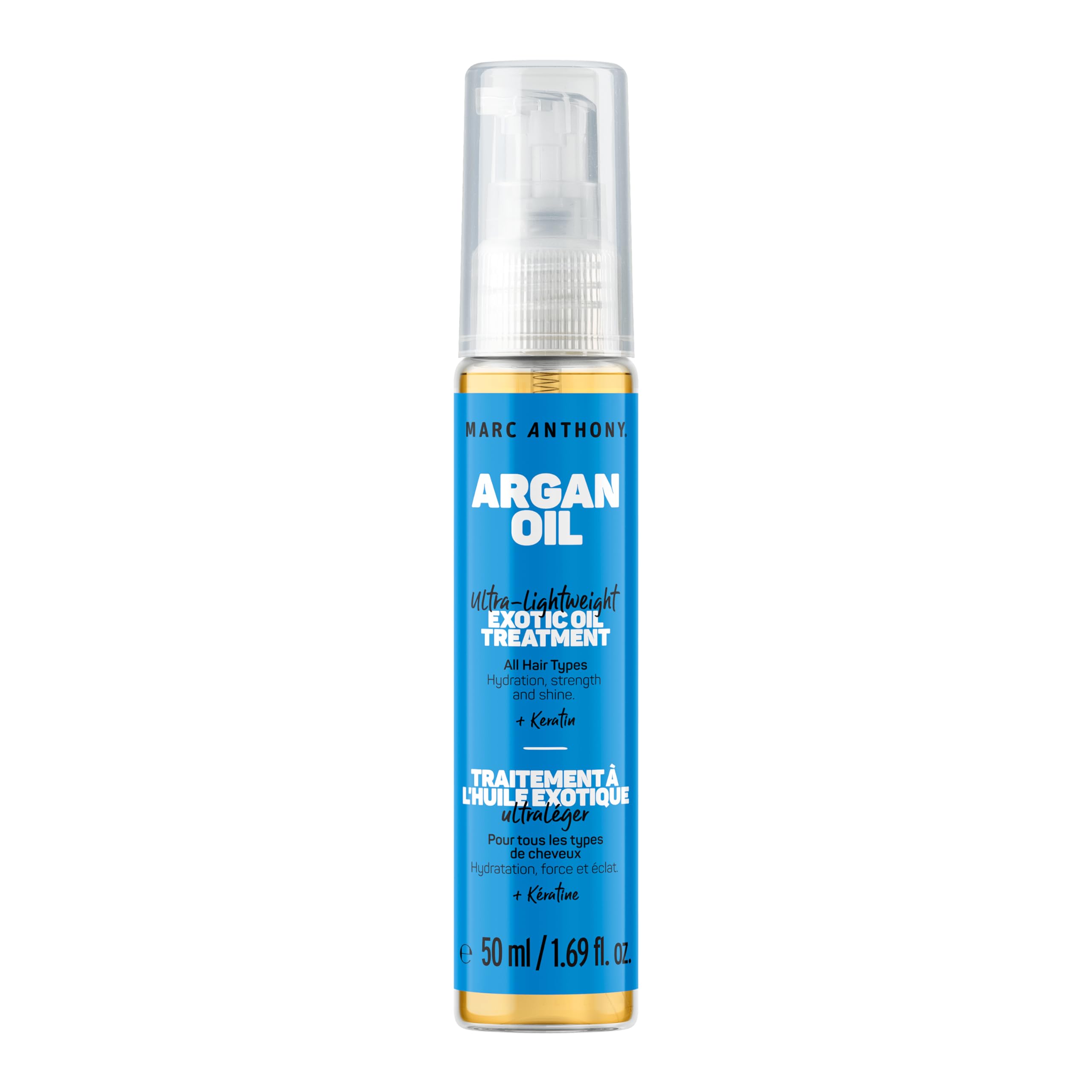Marc Anthony Argan Oil Exotic Oil Treatment for Hair - 1.69 oz | Hydrating & Repairing Hair Serum for Dry, Damaged Hair | Perfect for Daily Use, Styling & Heat Protection