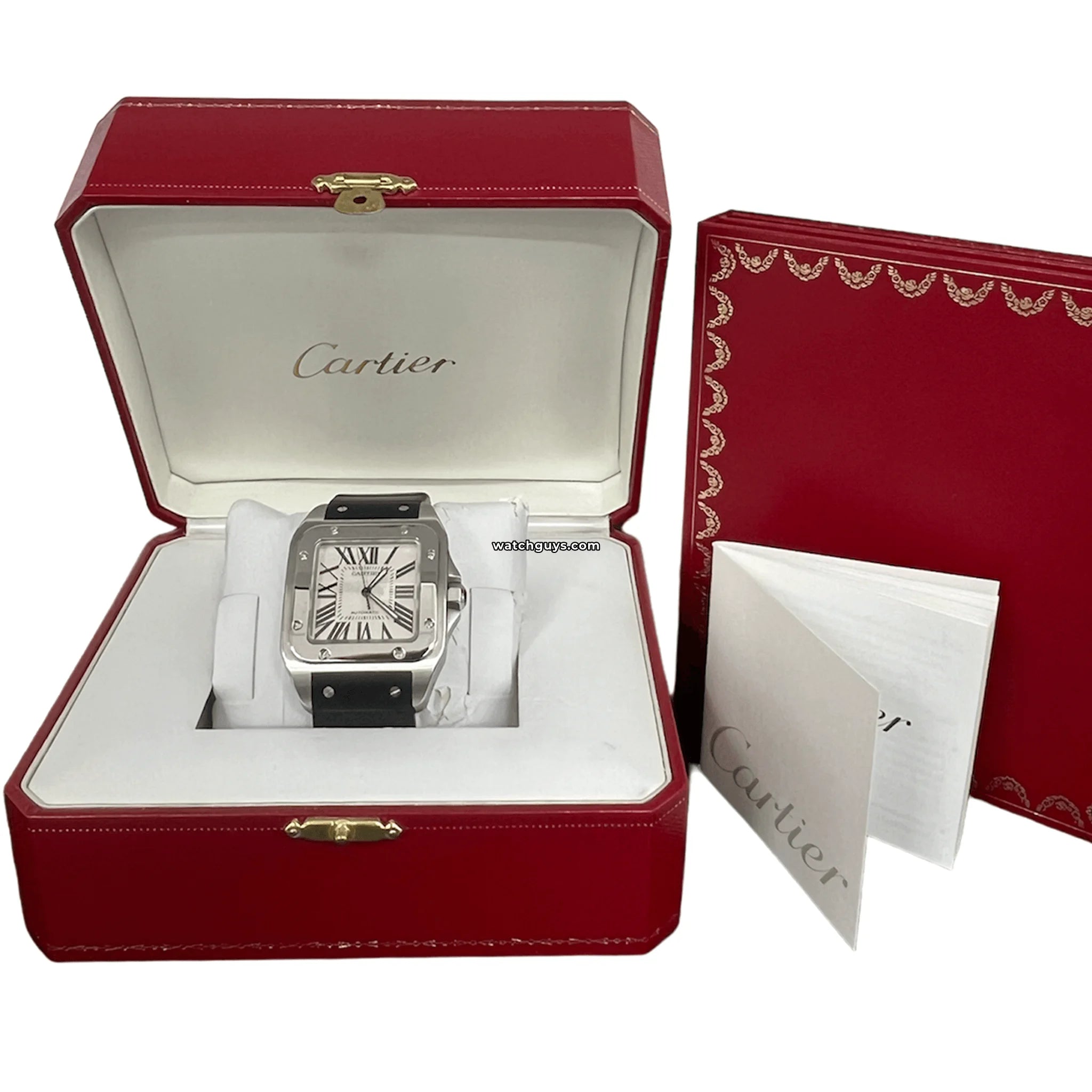 Cartier Santos 100 Large Men's Watch W2020031 - Luxury Stainless Steel Automatic Timepiece for Business & Formal Occasions
