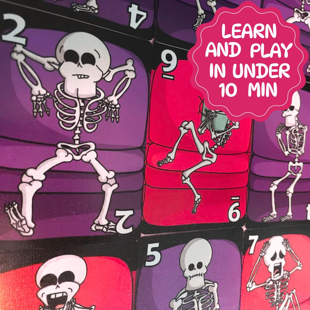 Skeletons Card Game - Fun & Fast 2 Player Strategy Game by The Dusty Top Hat | Perfect for Couples Game Night and Family Entertainment