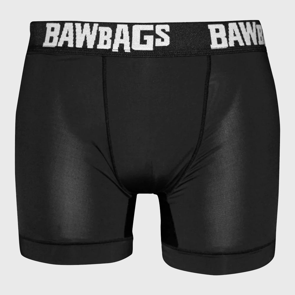 Bawbags Cool De Sacs Boxer Shorts for Men - Soft & Breathable Black Underwear - Perfect for Gym, Sports & Everyday Comfort