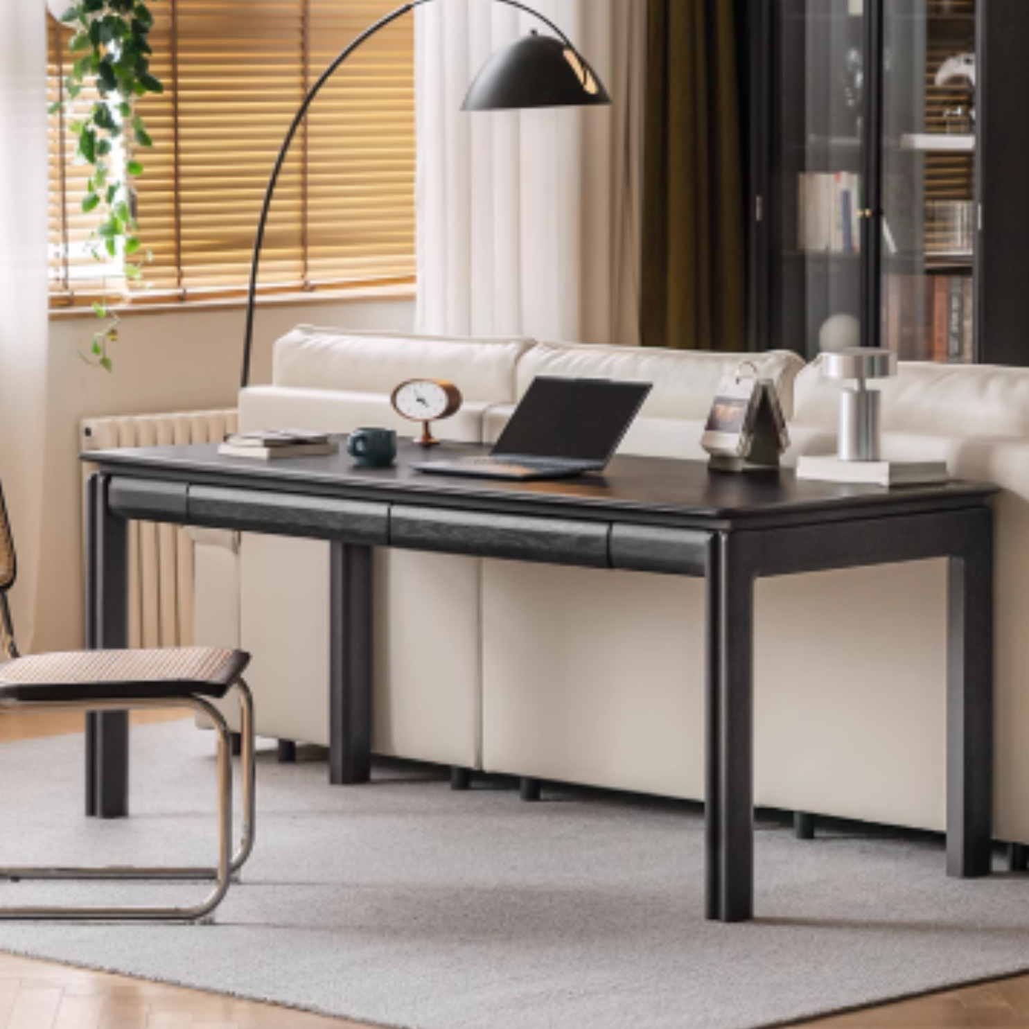 Premium Oak Solid Wood Large Size Desk - Durable & Stylish Home Office Desk for Work, Study, and Gaming - Perfect for Modern Workspaces & Home Offices