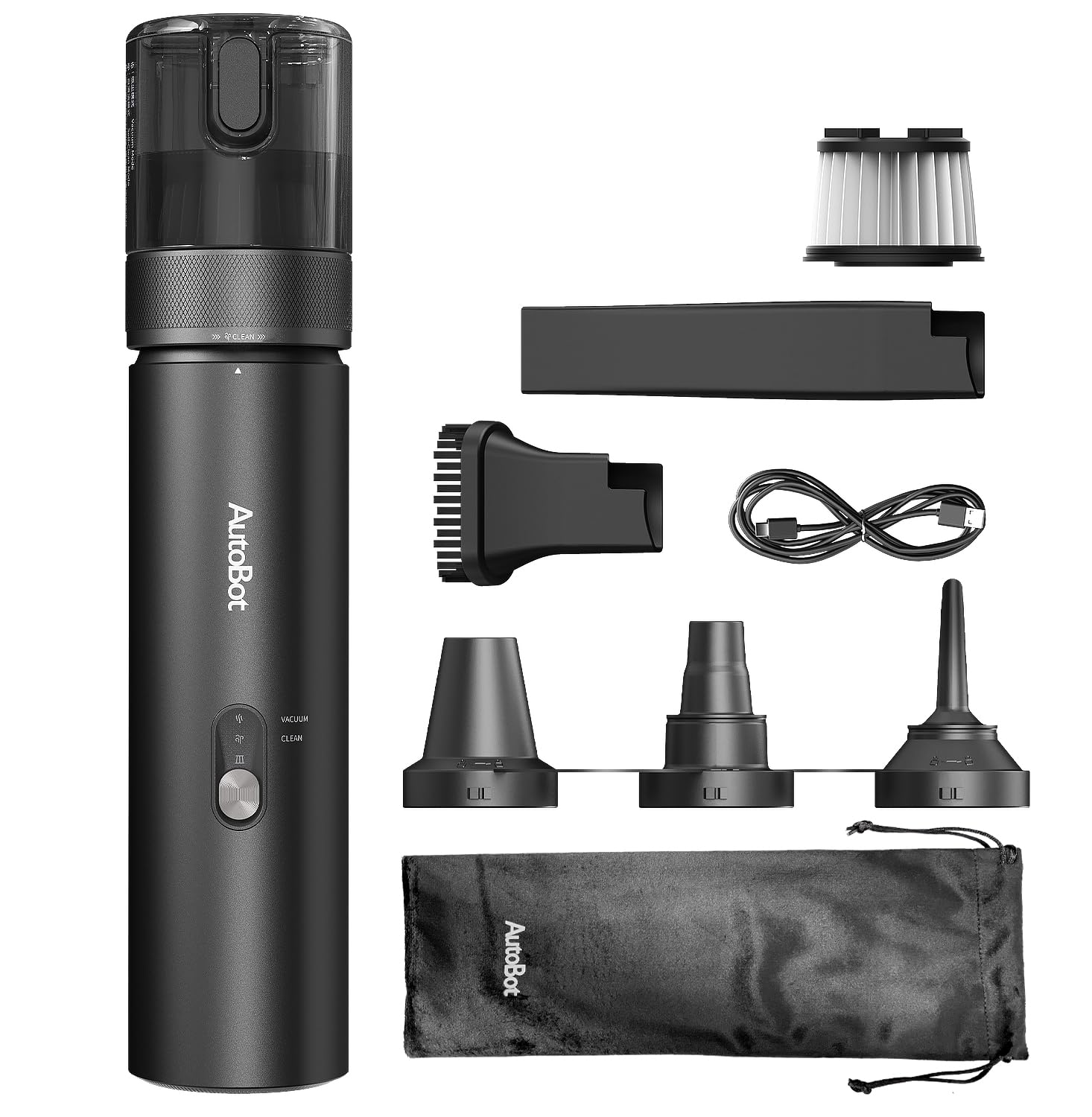 20000PA High Power Cordless Handheld Vacuum Cleaner - 2 in 1 Blow & Suction Car Vacuum with 70 Mins Runtime & 3.5H Type-C Fast Charge | Portable for Car, Home, Keyboard Cleaning & Pet Hair Removal