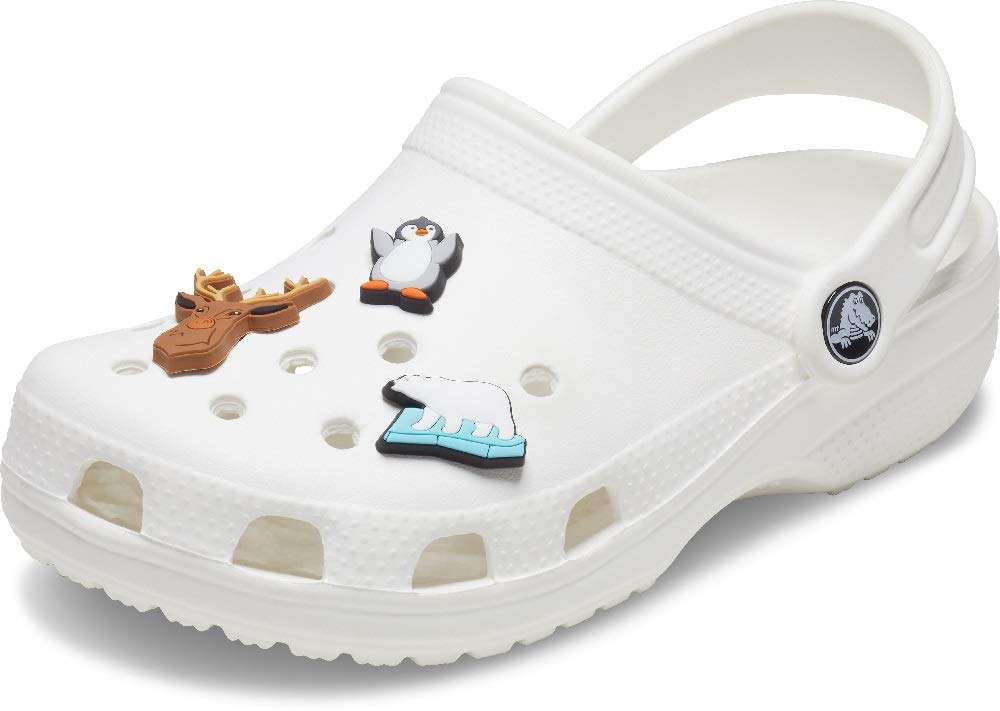 Crocs Classic Clog for Men & Women with 3-Pack Jibbitz Charms - Comfortable Slip-On Shoes for Casual Wear, Gardening, and Beach Outings