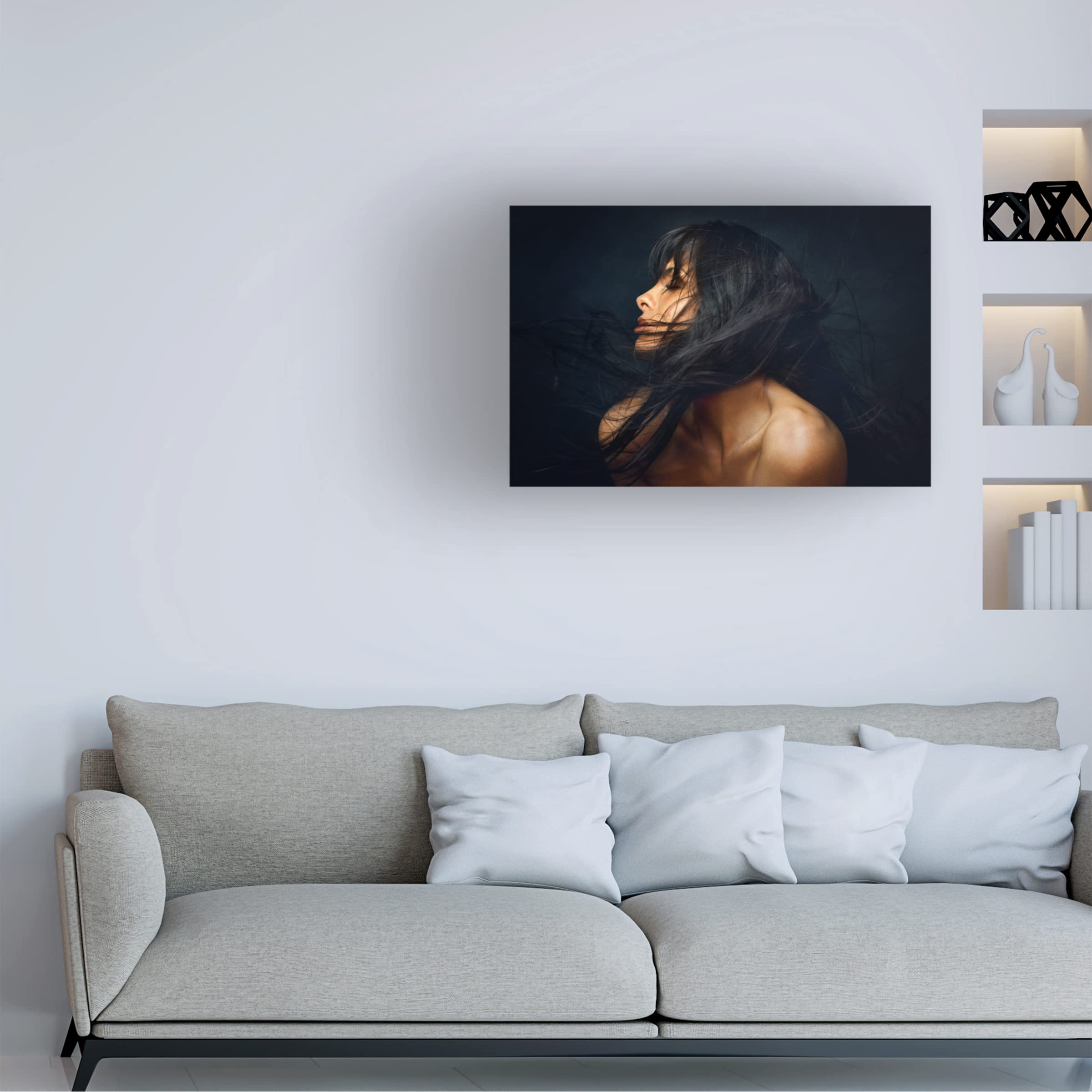 Trademark Fine Art 'Yanika' Canvas Wall Art by Zachar Rise - Modern Abstract Painting for Living Room, Bedroom & Office Decor