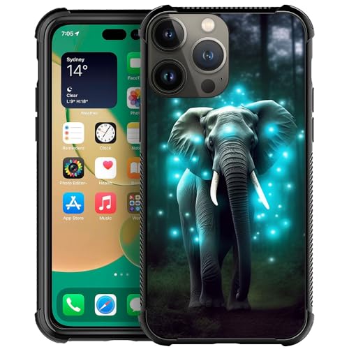 Blue Fluorescence Forest Elephant