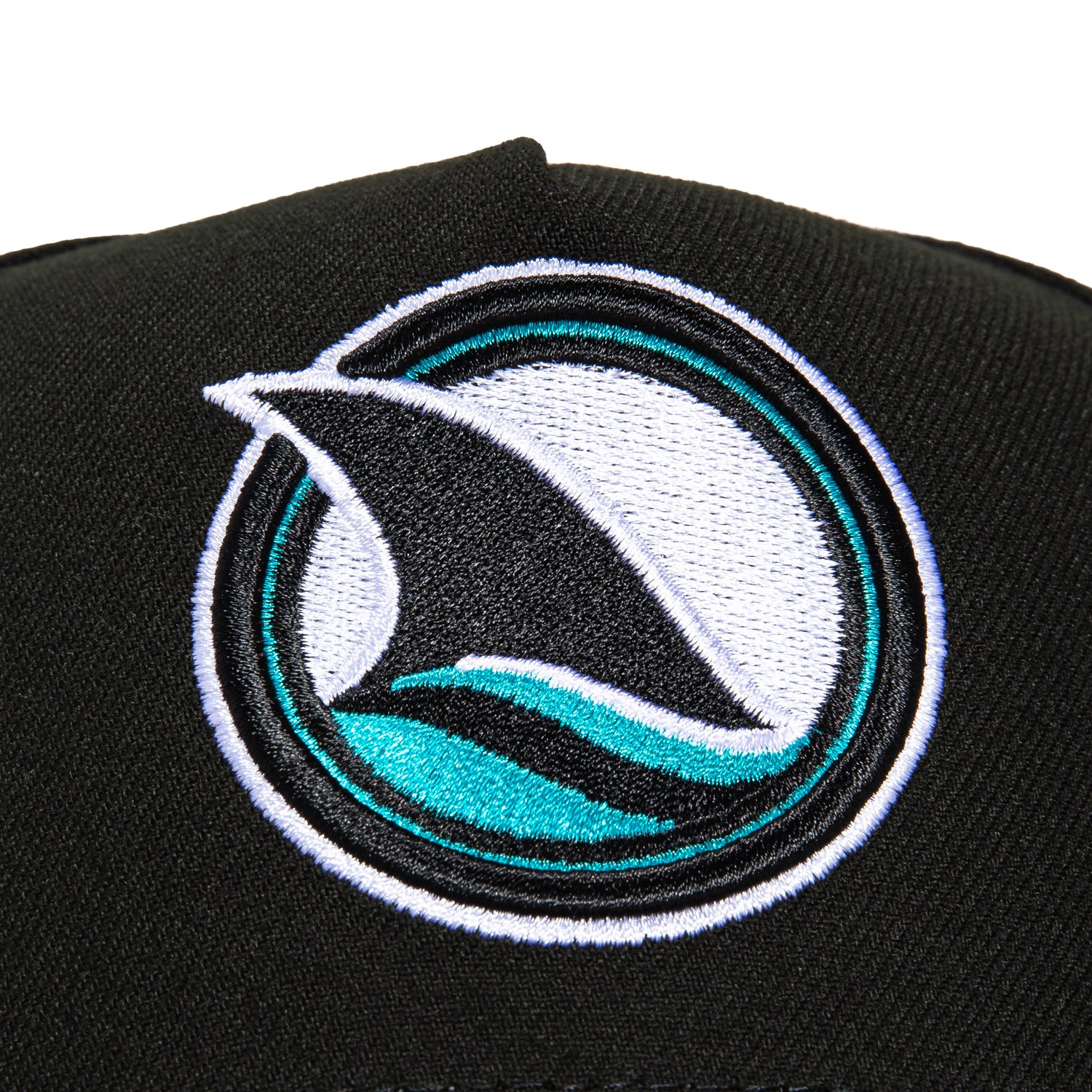 New Era 9Forty A-Frame San Jose Sharks Snapback Hat with Logo Patch - Black & Teal for Men's Sports & Casual Wear