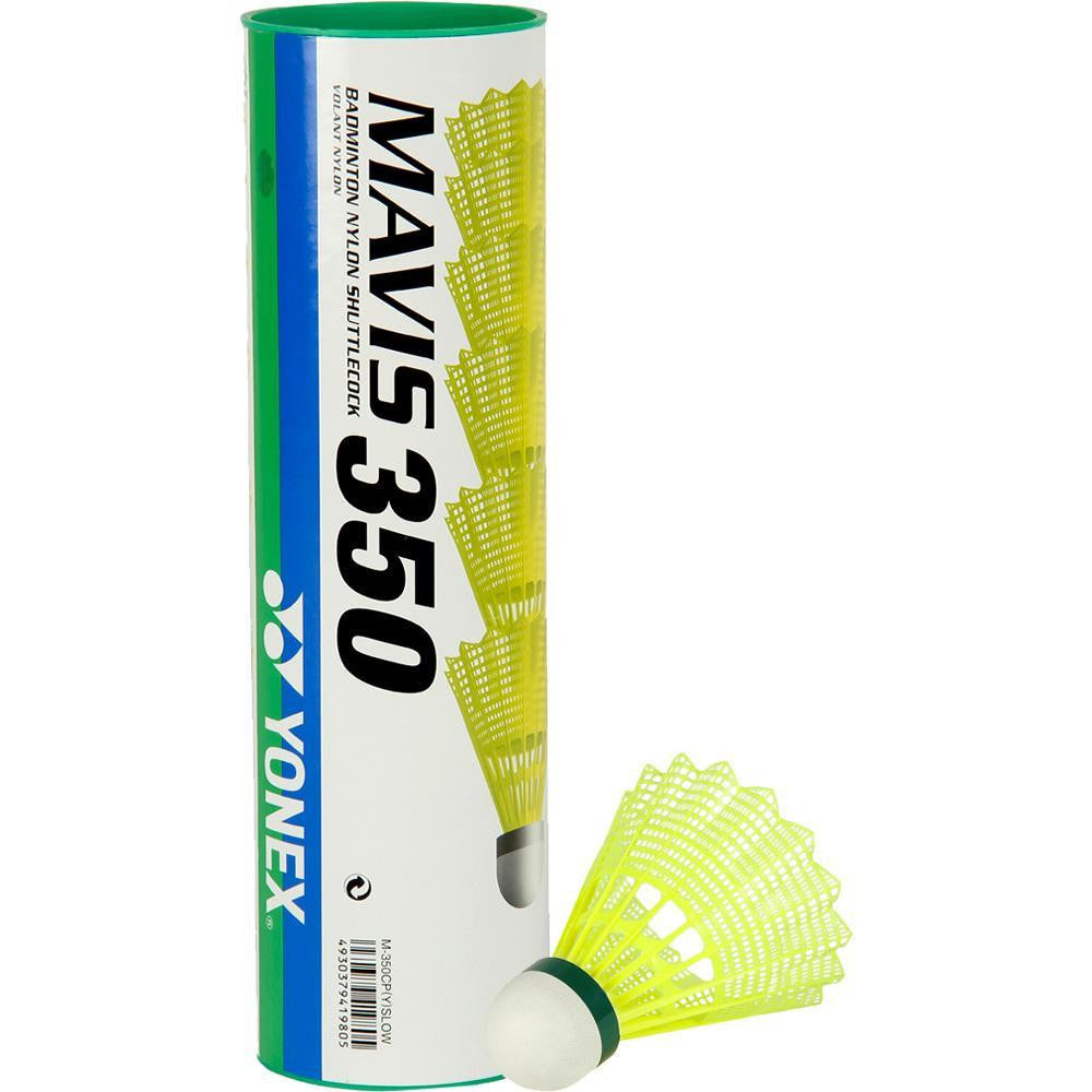 Yonex Mavis 350 Nylon Badminton Shuttlecocks - Durable & Consistent Flight (Yellow) - Perfect for Training & Recreational Play