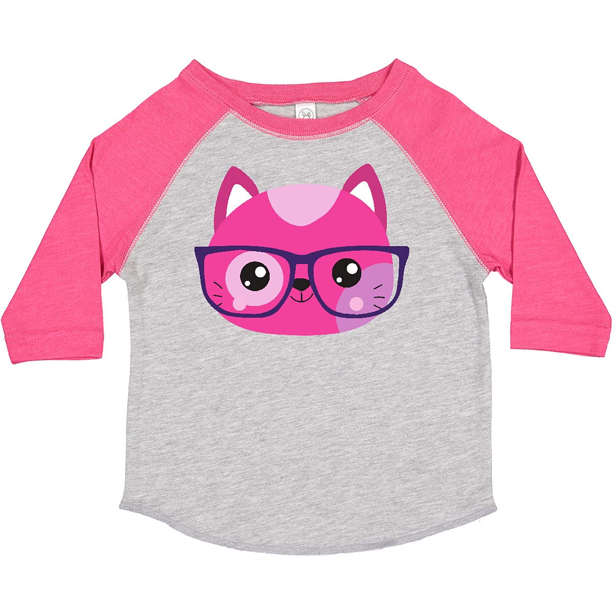 Inktastic Hipster Cat with Glasses - Cute Kitten Toddler T-Shirt for Boys & Girls - Perfect for Casual Wear, Birthday Gifts & Cat Lovers