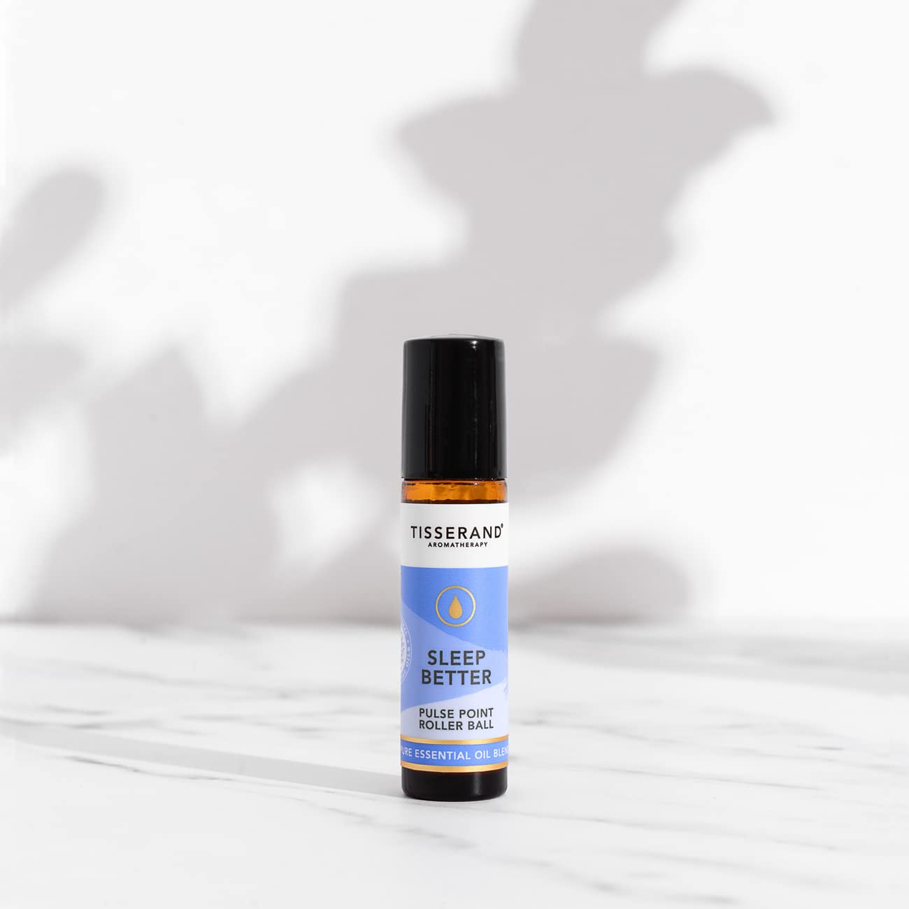Tisserand Aromatherapy Sleep Better Essential Oil Roller - 10ml Lavender, Jasmine & Sandalwood Blend - 100% Natural Pure Essential Oils for Stress Relief & Relaxation - Perfect for Bedtime, Travel & Meditation