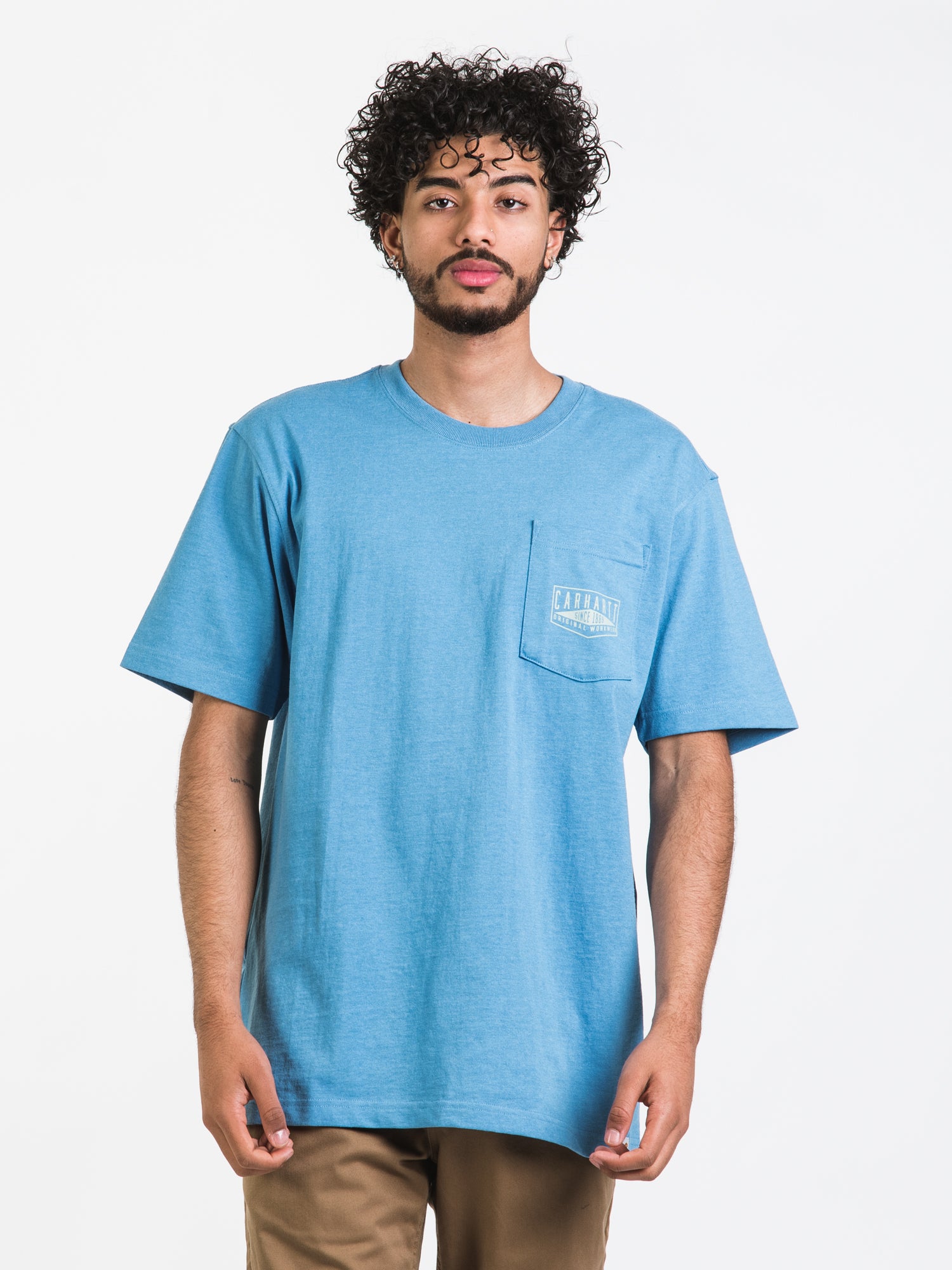Carhartt Workwear Pocket Graphic T-Shirt - Men's Short Sleeve Casual Tee for Work & Outdoor Activities | Clearance Sale