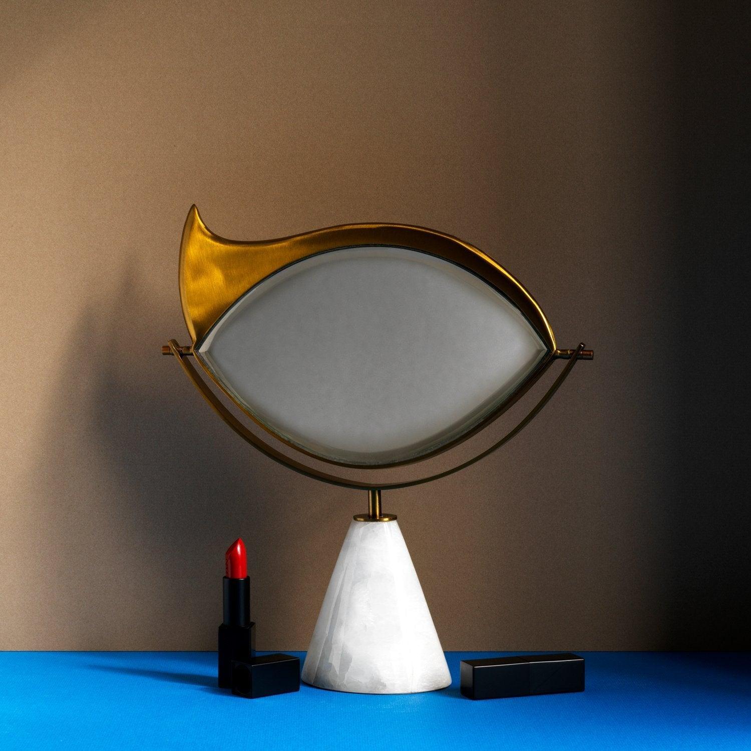 Lito Vanity Mirror with Lights - 10X Magnification, Touch Control, Dimmable LED Makeup Mirror for Bathroom & Bedroom | Perfect for Makeup, Skincare & Grooming