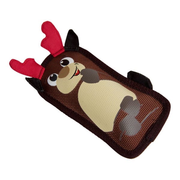 Outward Houndz Fire Biterz Reindeer Holiday Dog Toy - Durable Chew Toy for Small & Medium Dogs - Perfect Christmas Gift for Pets - Fun Interactive Playtime Indoors & Outdoors