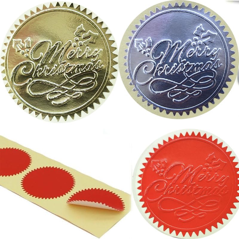 Christmas Monogram Embosser Stamp - Handheld Seal for Cards, Gifts & Envelopes