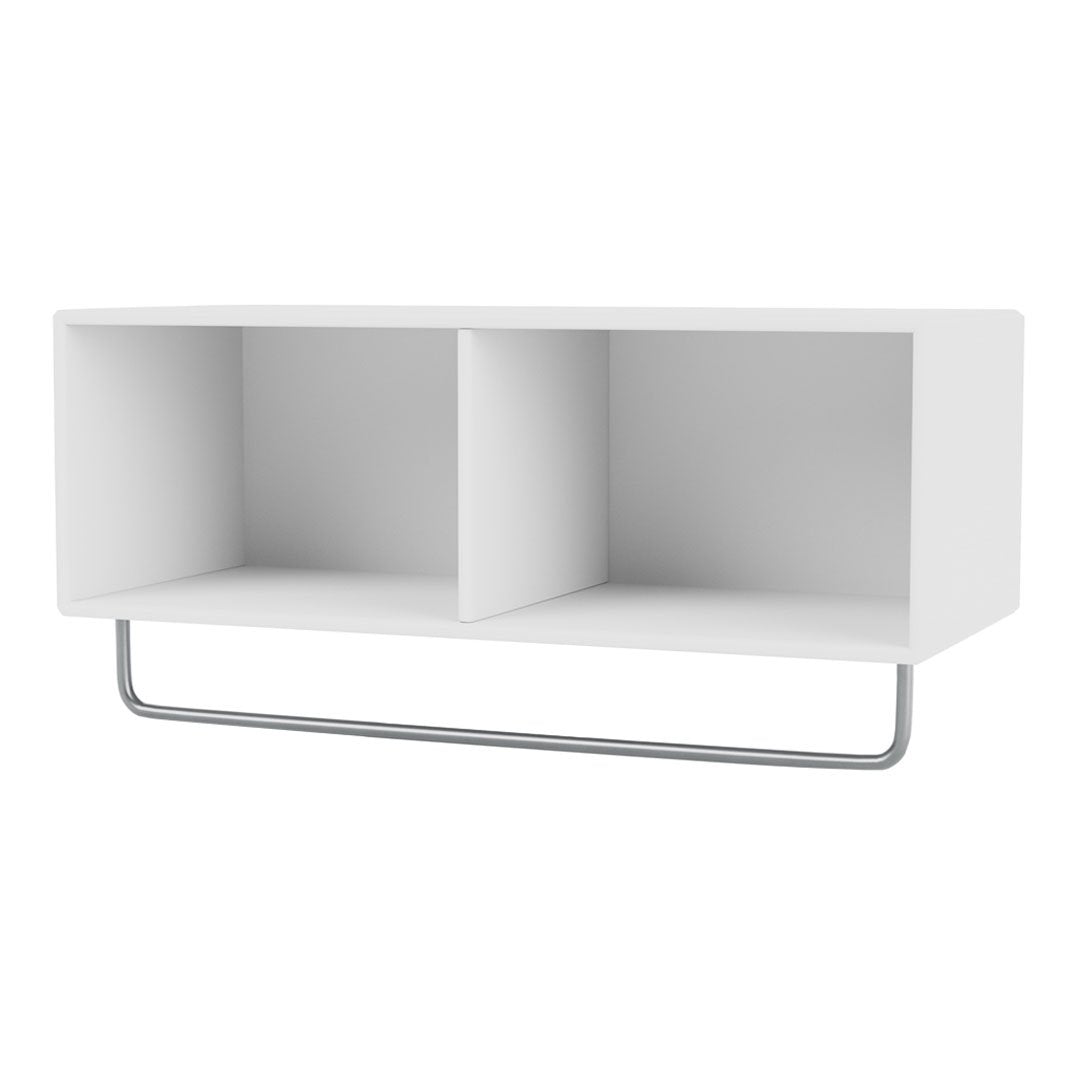 Wall Mounted Coat Shelf with Hanging Clothes Rack - Space Saving Entryway Organizer for Coats, Hats & Accessories - Perfect for Hallway, Mudroom or Bedroom Storage