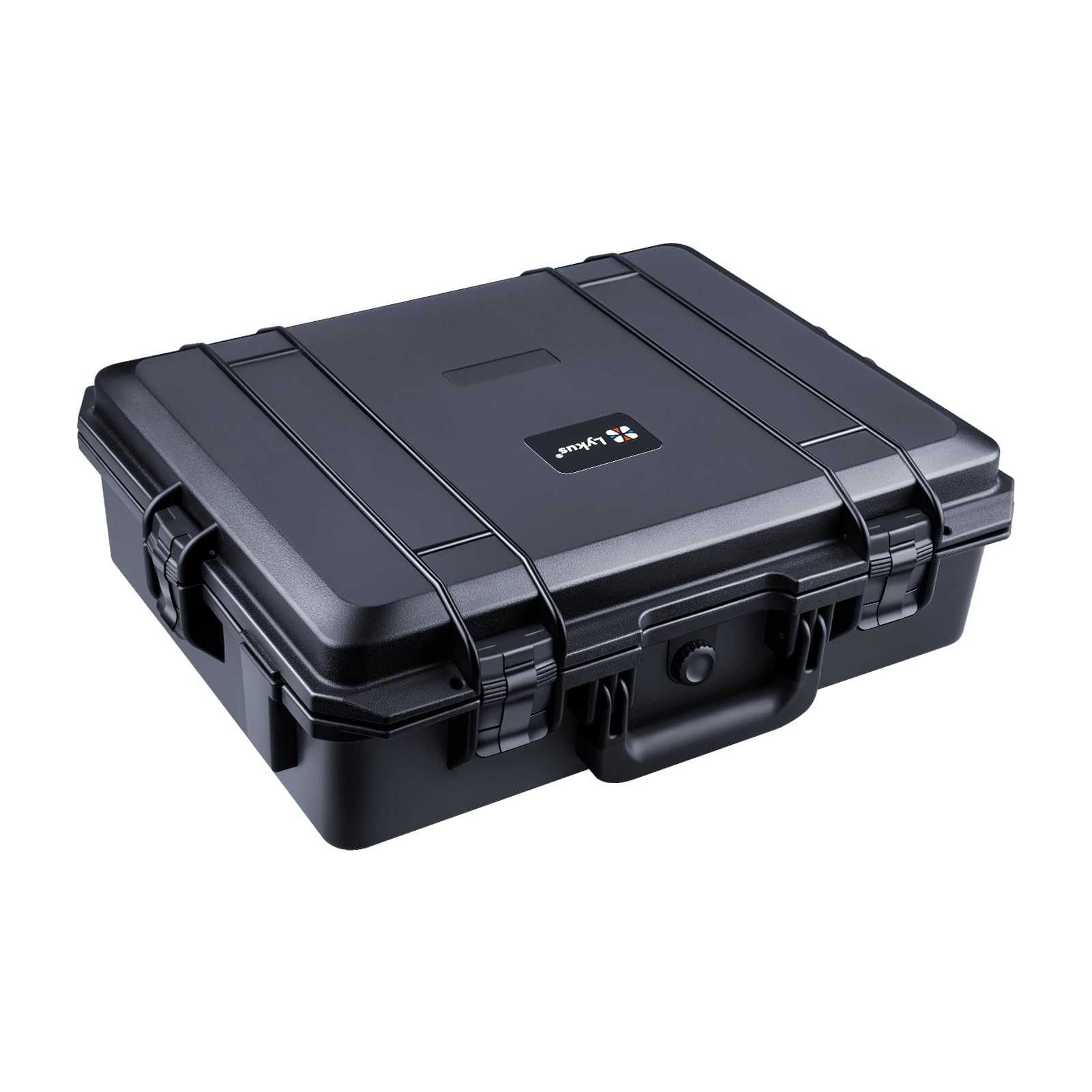 Lykus HC-5010 Large Waterproof Hard Case with Customizable Foam Insert - 19.7x15.7x6.5 inch Interior - Protective Storage for Electronics, Cameras, Tools & Valuables - Ideal for Travel, Camping & Outdoor Adventures