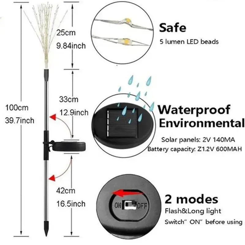 Myra Solar Lights for Outdoor - Waterproof Solar Powered Garden Lights with Auto On/Off, Perfect for Pathway, Yard, Patio, and Landscape Lighting