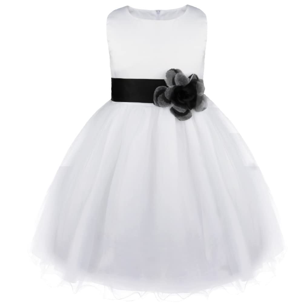 Yhong Girls' Floral Flower Girl Dress for Weddings, Bridesmaid Party, Pageant & Baptism - Toddler Formal Occasion Dress for Special Events & Celebrations