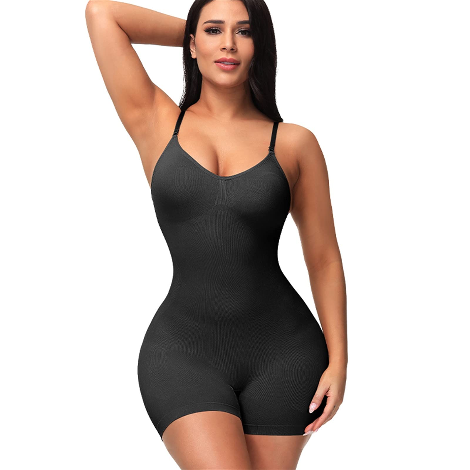 Women's Nude Bodysuit Shapewear - Slimming Full Body Tights with Waist Trainer & Built-in Bra - Sexy One Piece for Tummy Control & Hourglass Figure | Perfect for Everyday Wear, Special Occasions & Layering Under Clothes