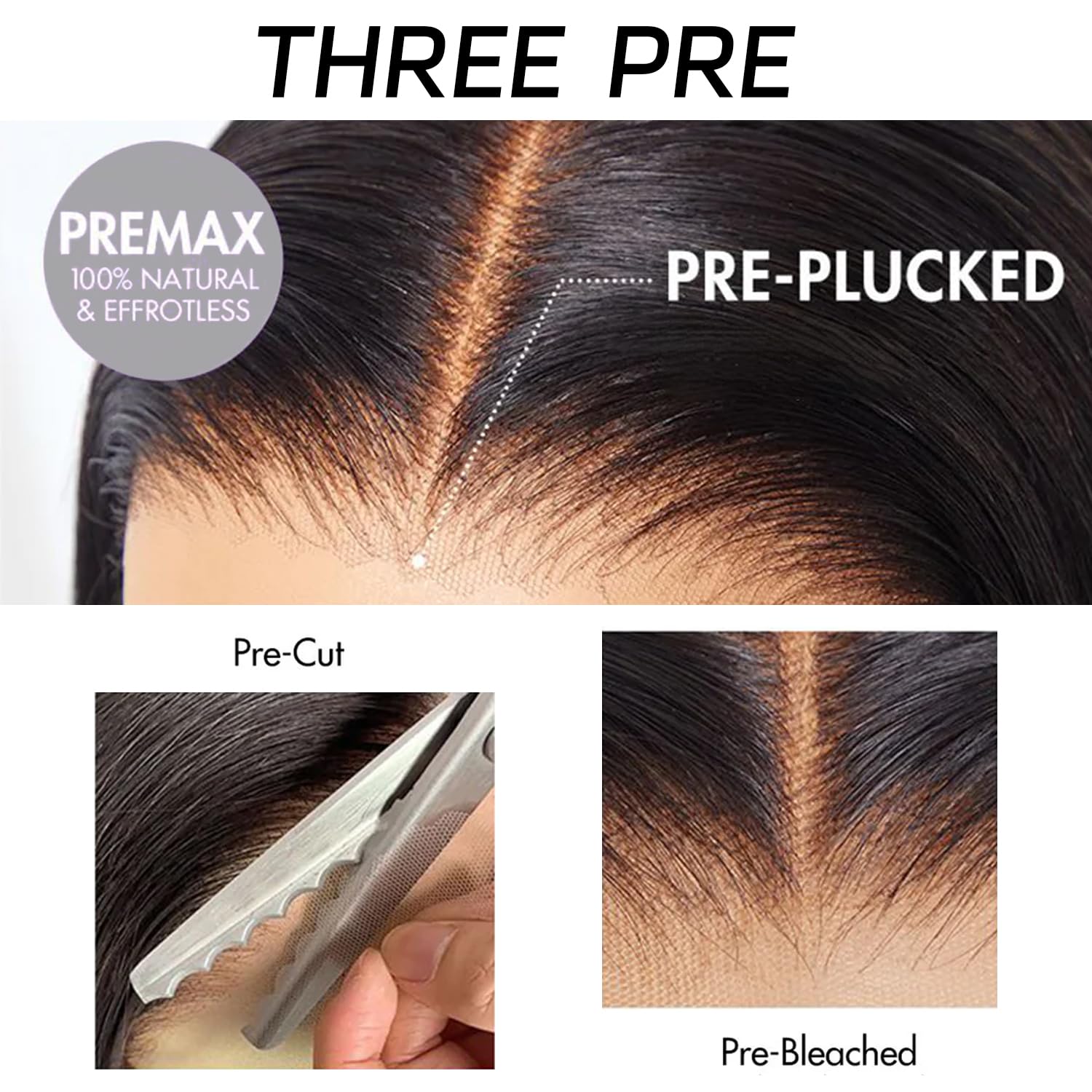 30 Inch Deep Wave Lace Front Wigs Human Hair - 200% Density 6x6 HD Transparent Lace Frontal - Glueless Wet & Wavy Pre-Plucked with Baby Hair - Perfect for Daily Wear, Cosplay, and Special Occasions