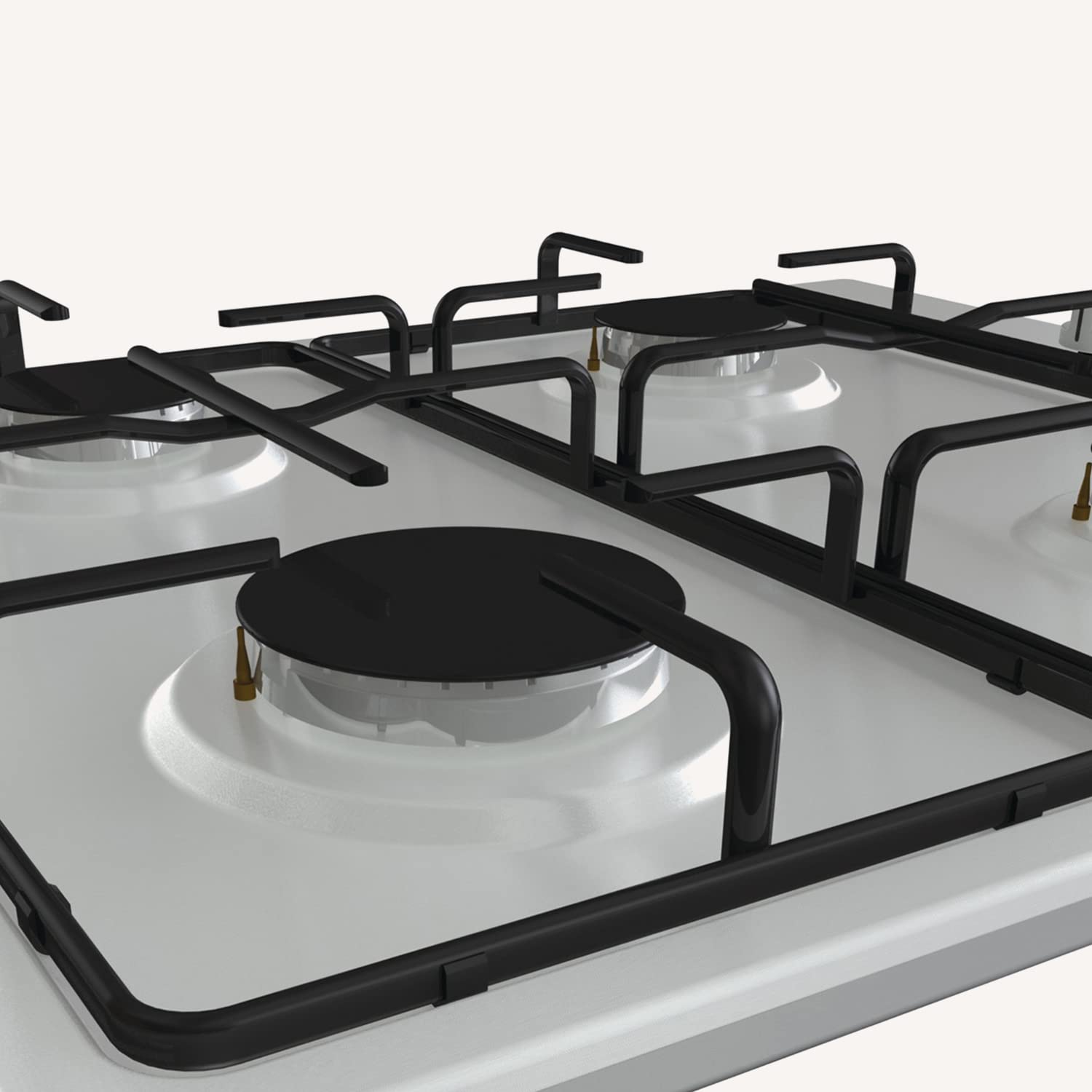 Hisense GM773XF 70cm 5-Burner Gas Cooktop with Double Crown Wok Burner & Cast Iron Grates - Built-in Ignition, Fingerprint-Resistant Stainless Steel - Perfect for Home Kitchens & Professional Cooking
