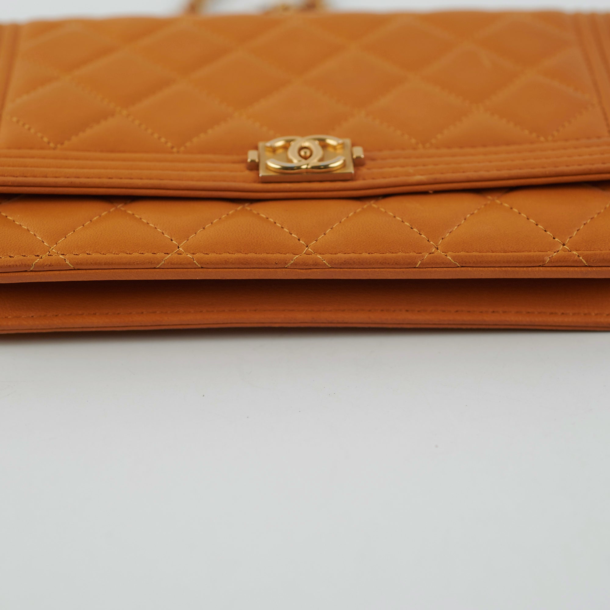 Chanel Boy Wallet On Chain WOC Lambskin Brown Crossbody Bag for Women | Luxury Designer Handbag for Everyday Use & Special Occasions