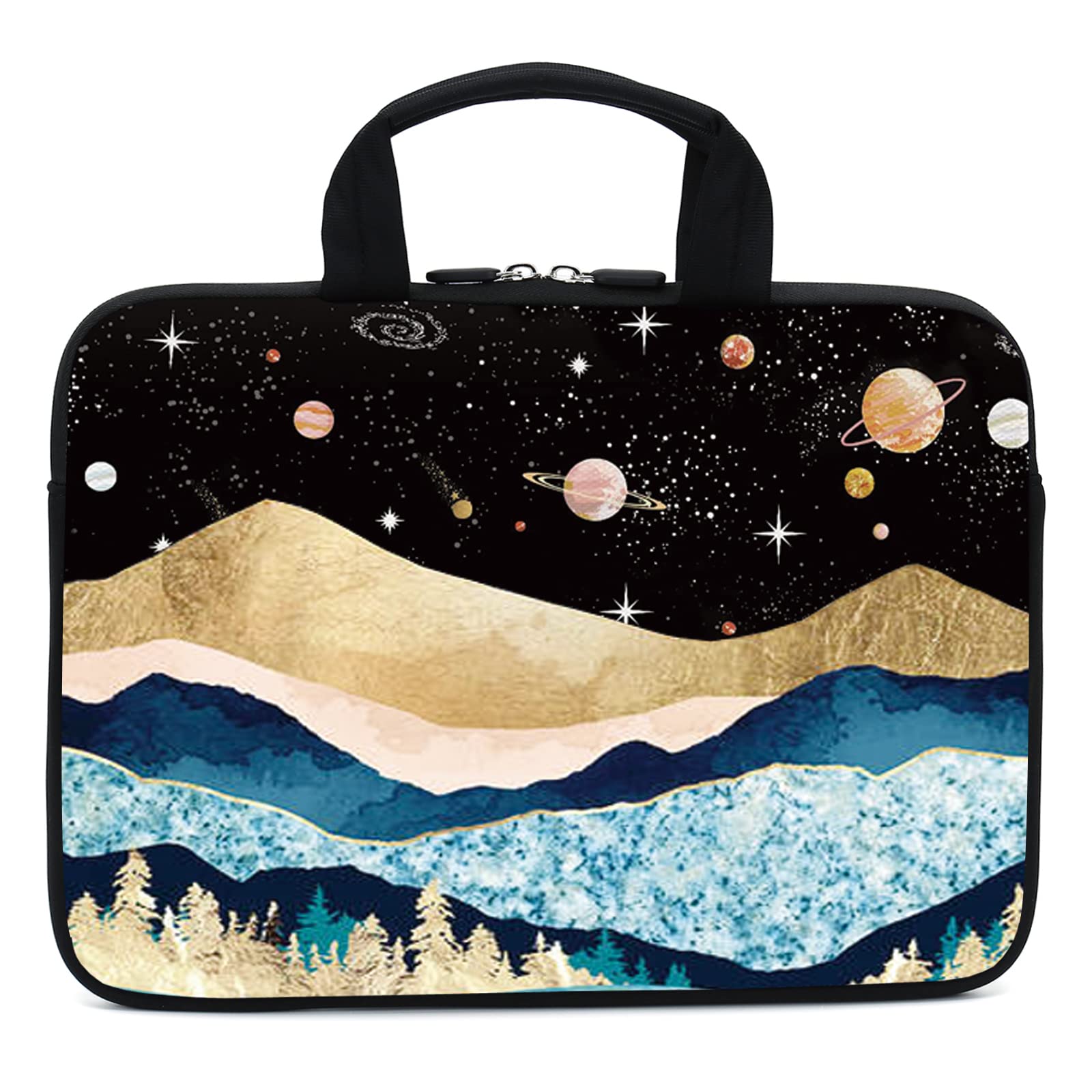 11.6-12.1 Inch Neoprene Laptop Sleeve Case for Chromebook, Notebook & Tablet - Lightweight Protective Carrying Bag for Men, Women & Kids - Perfect for School, Office & Travel (Mountains Design)