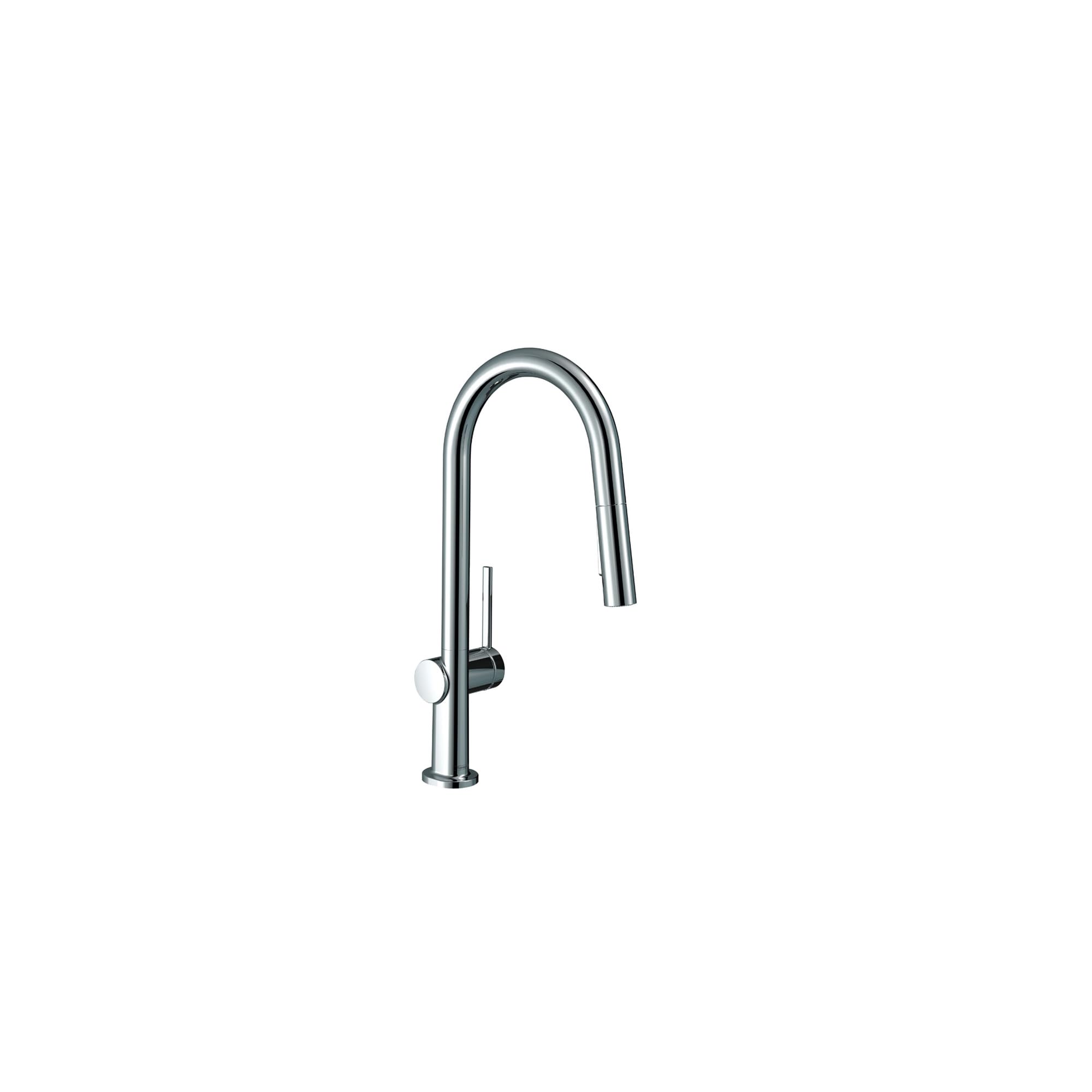 hansgrohe Talis N Chrome High Arc Pull Down Kitchen Faucet with Magnetic Docking Spray Head, Durable Chrome Finish, Ideal for Modern Kitchen Sinks and Food Prep Stations