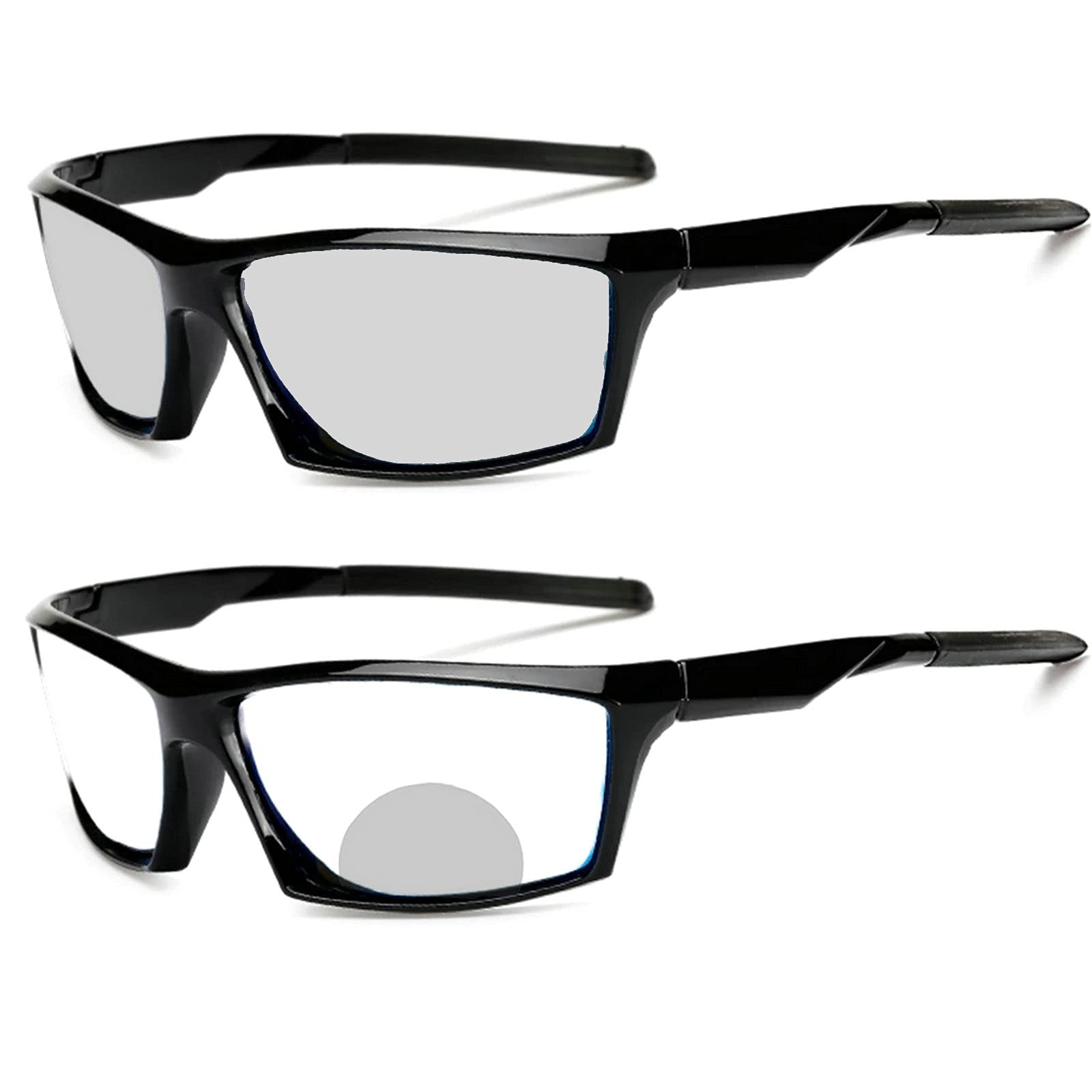 Photochromic Multifocal Reading Glasses for Men - Adjustable Bifocal Lenses for Presbyopia - Transition Lenses for Outdoor Sports & Daily Use - Perfect for Driving, Fishing, and Computer Work