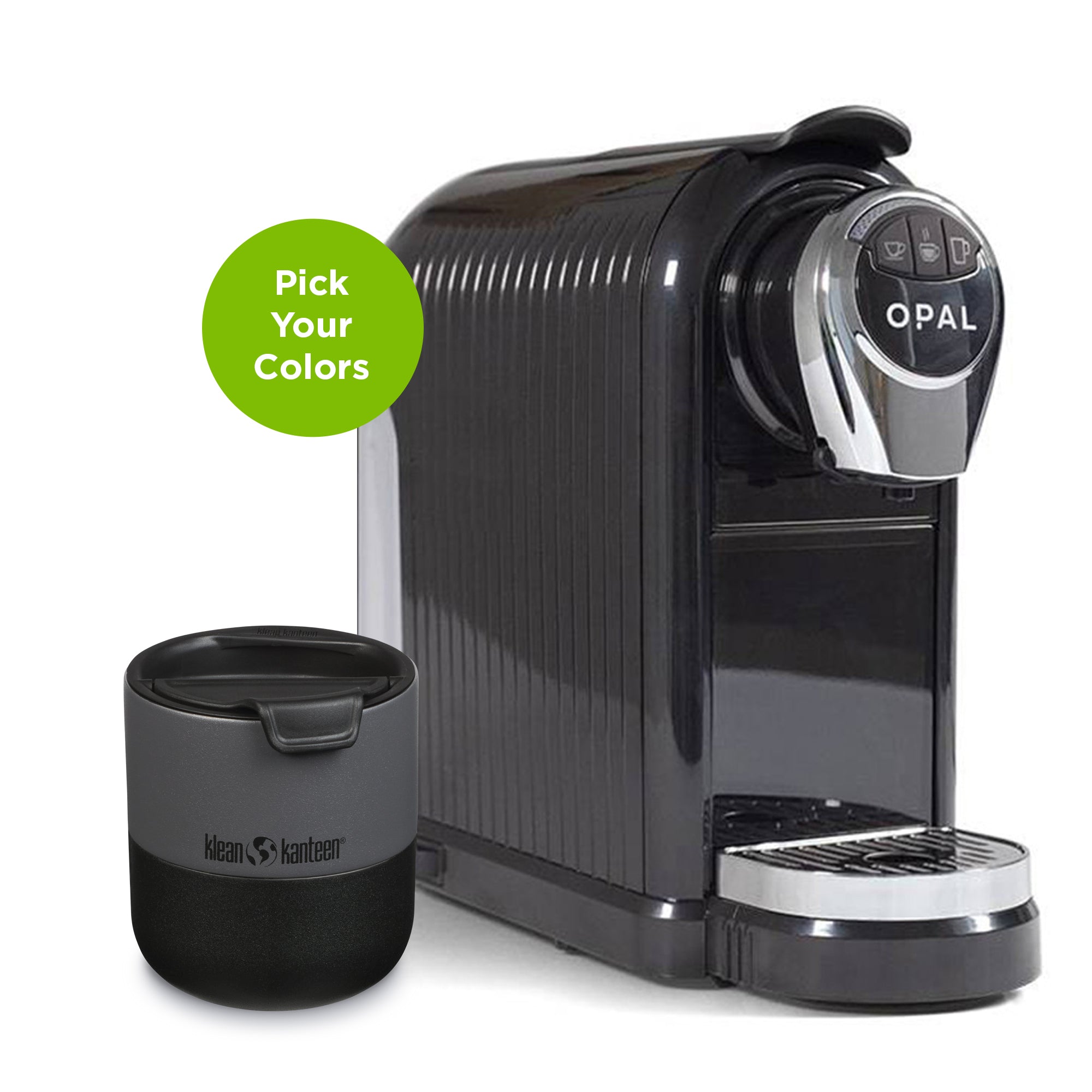 Premium OPAL Coffee Maker & Insulated Rise Lowball Tumbler Set - Perfect for Home Brewing, Office Use & Outdoor Camping