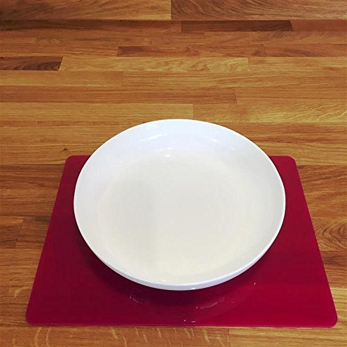 Pink Rectangular Placemat Set of 6 - Large Size for Dining Table - Perfect for Home, Restaurants, and Party Decorations