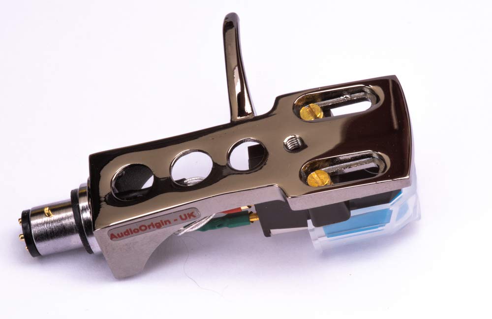 Premium Titanium Plated Headshell & VM95 Cartridge with Stylus & Oil - Compatible with Audio Technica T.92, AT-LP120 USB, AT-LP1240 USB, AT-PL120 Turntables - Perfect for Vinyl Record Playback & DJ Mixing