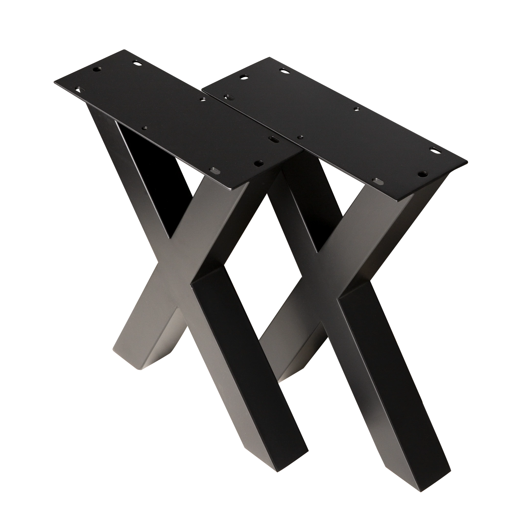Heavy Duty Cross Bench Legs 310x310x410mm - 50x50mm Square Steel Frame for Workbenches & DIY Projects - Perfect for Garage, Workshop, and Home Use