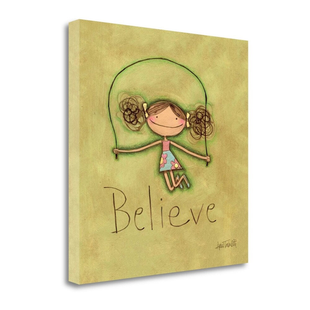 Believe By Anne Tavoletti - Premium Giclee Art Print on Gallery Wrapped Canvas, Ready to Hang Wall Decor for Living Room, Bedroom & Office