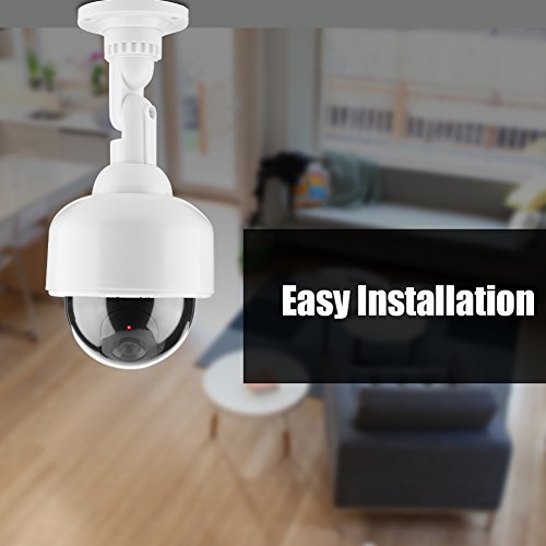 Sonew Fake Security Camera - Wireless CCTV Anti-Theft Dummy Dome Camera with 360° Rotation for Home & Business Security | Indoor/Outdoor Surveillance Deterrent for Stores, Offices, and Residential Properties