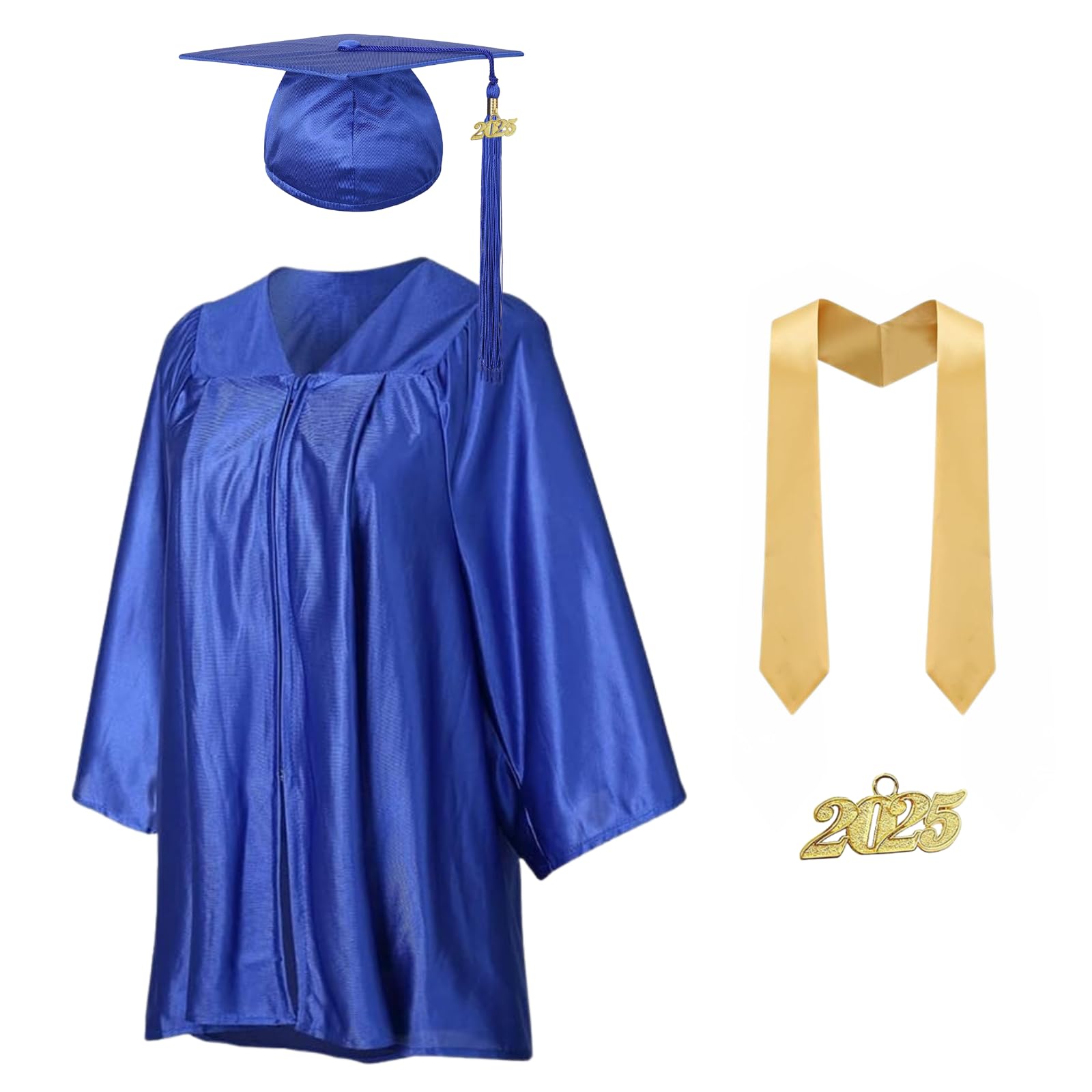 Yolsun 2025 Kindergarten Graduation Cap and Gown Set with Tassel - Preschool Graduation Outfit for Boys & Girls - Perfect for End of Year Ceremonies, Photo Shoots and School Celebrations