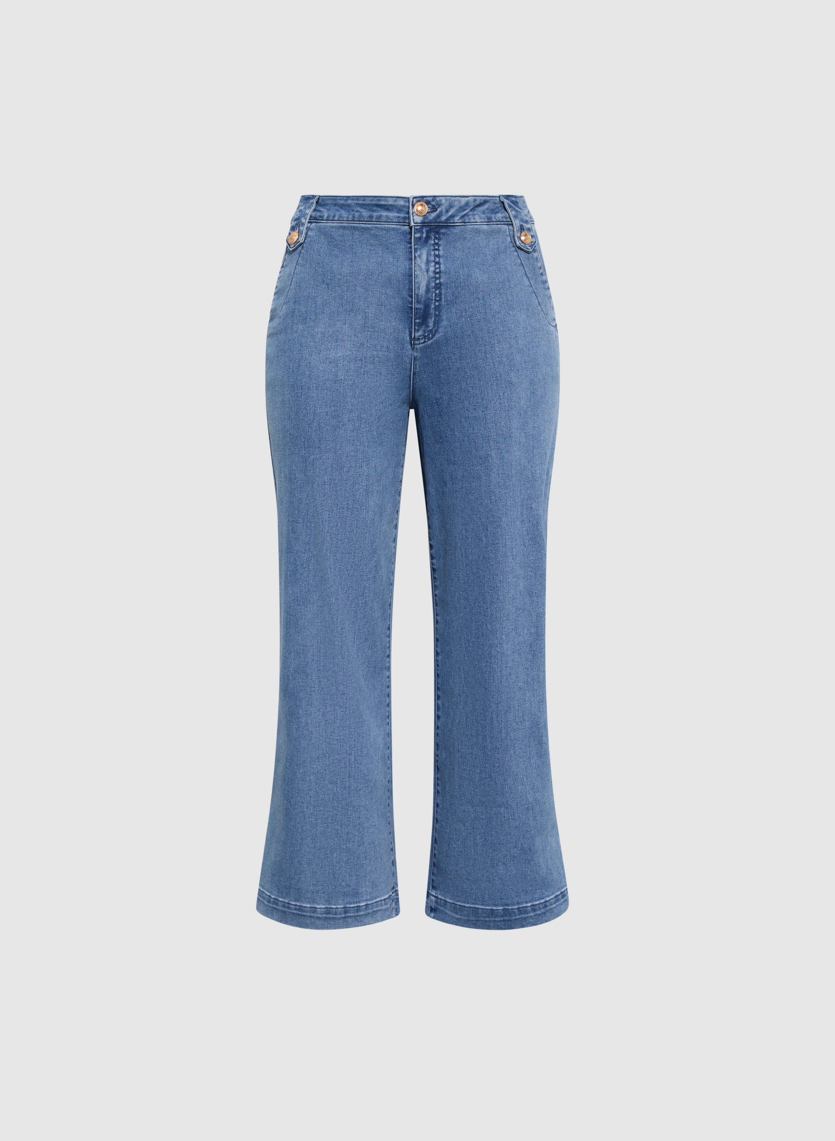 Vintage Faded Wide Leg Jeans for Women - High Waist Distressed Denim Pants - Casual & Boho Style Outfit for Everyday Wear, Street Fashion, and Weekend Outings