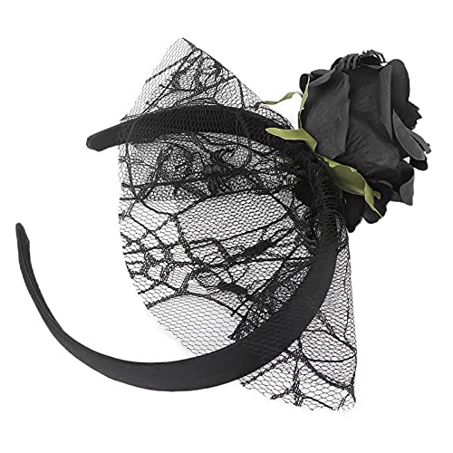 Stylish Flower Gauze Headband - Elastic Mesh Hair Accessory for Women, Cosplay, Parties & Everyday Wear | Comfortable & Fashionable Headband for Any Occasion